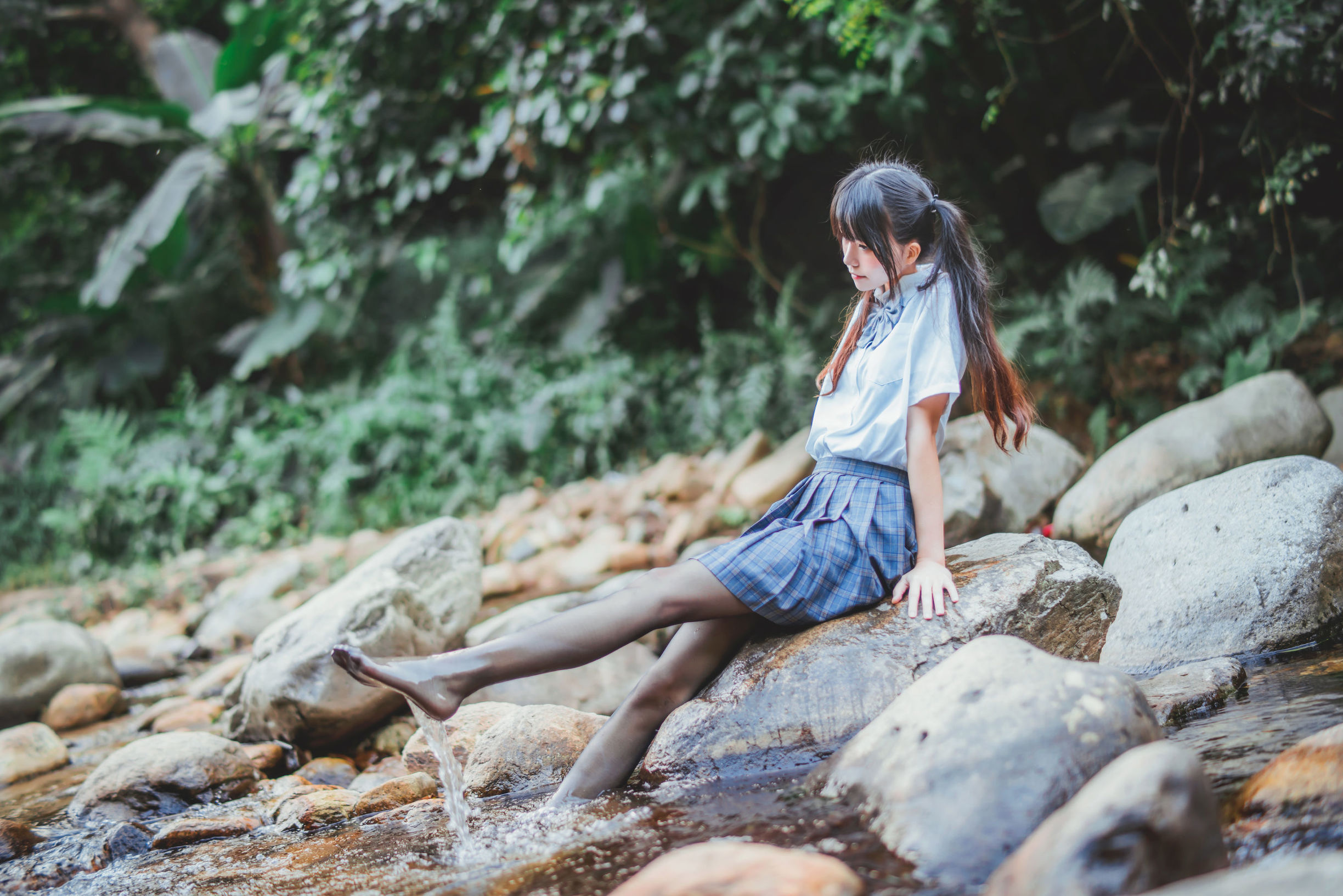 belle  COS] Sakura Tao Meow 《Series Cosplay Nữ Sinh Đồng Phục Ướt Át》