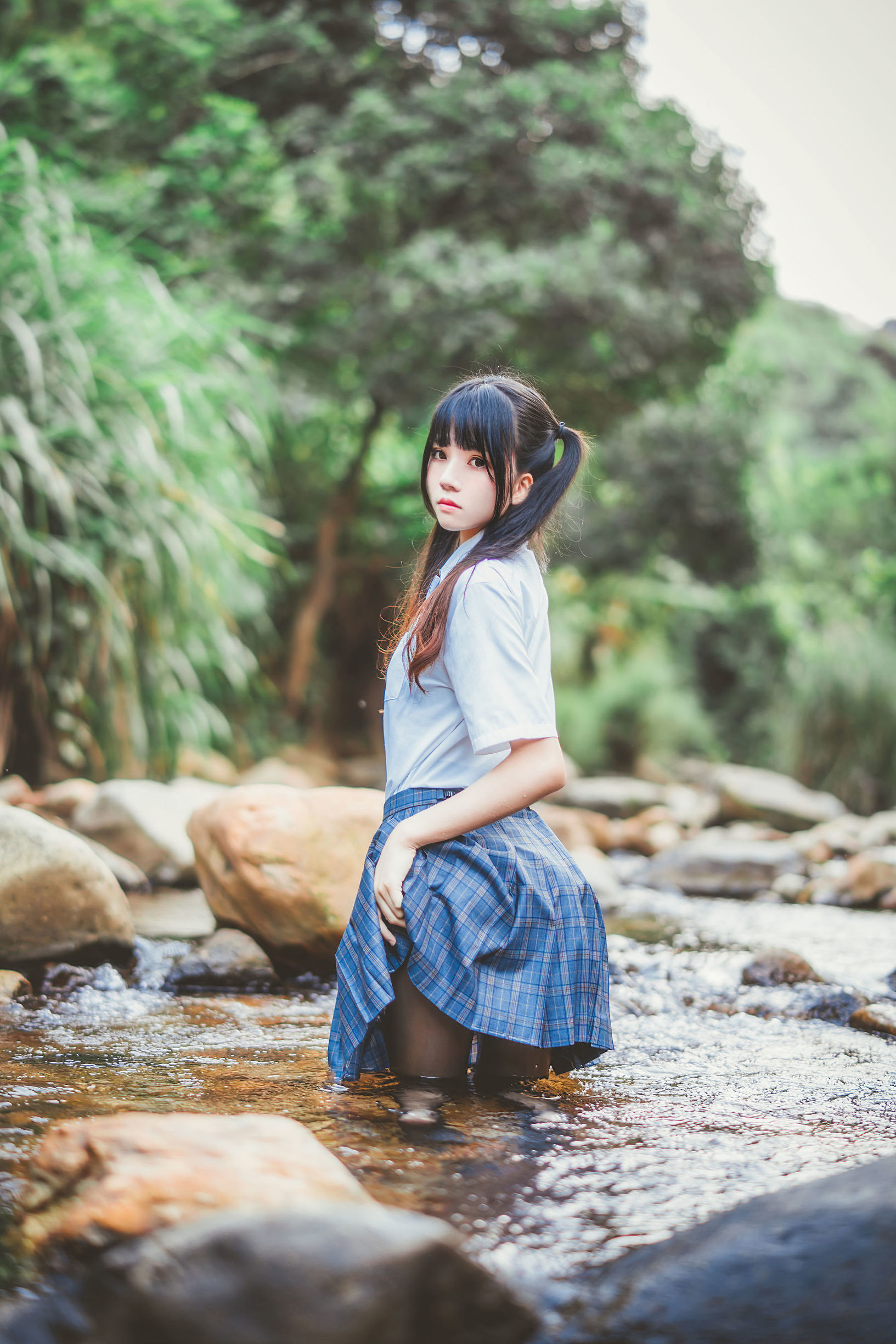  belle  COS] Sakura Tao Meow 《Series Cosplay Nữ Sinh Đồng Phục Ướt Át》