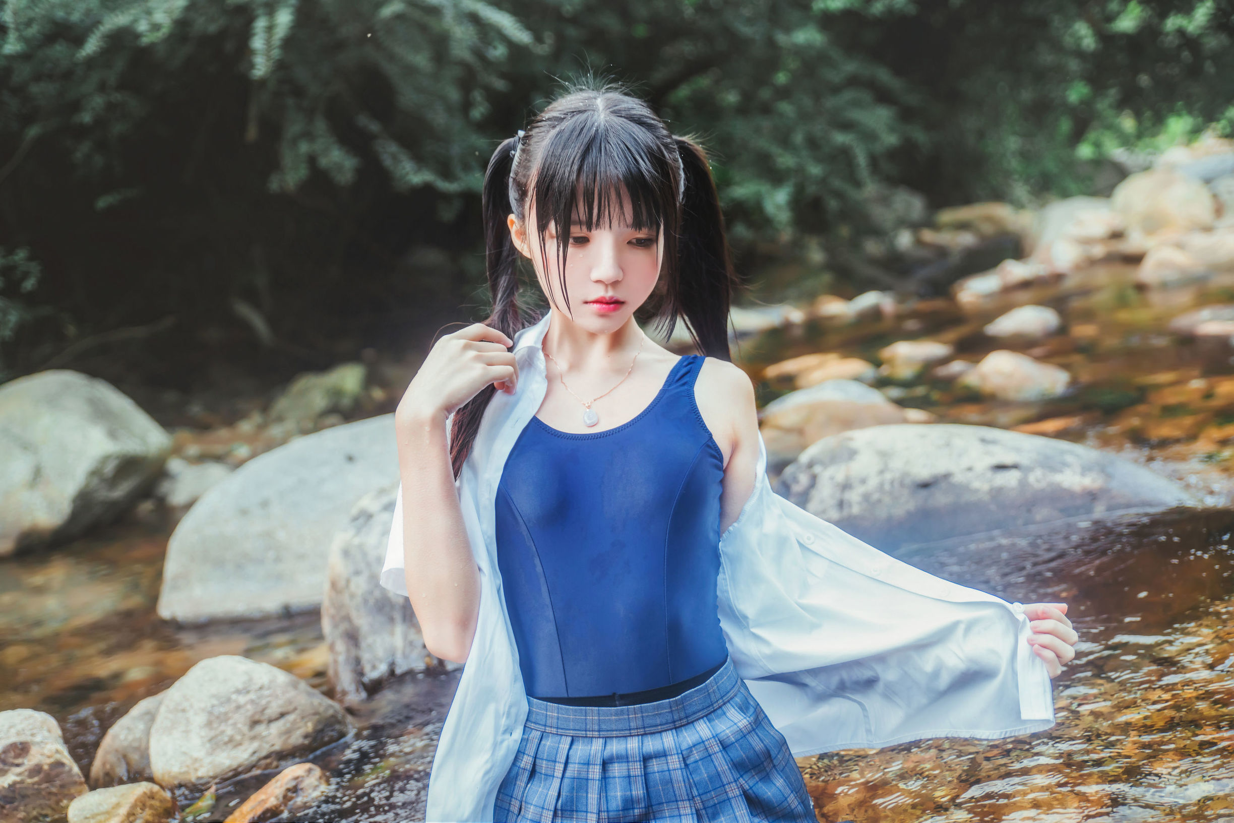ロリコス] 桜桃喵《制服少女コスプレ濡れ身シリーズ》