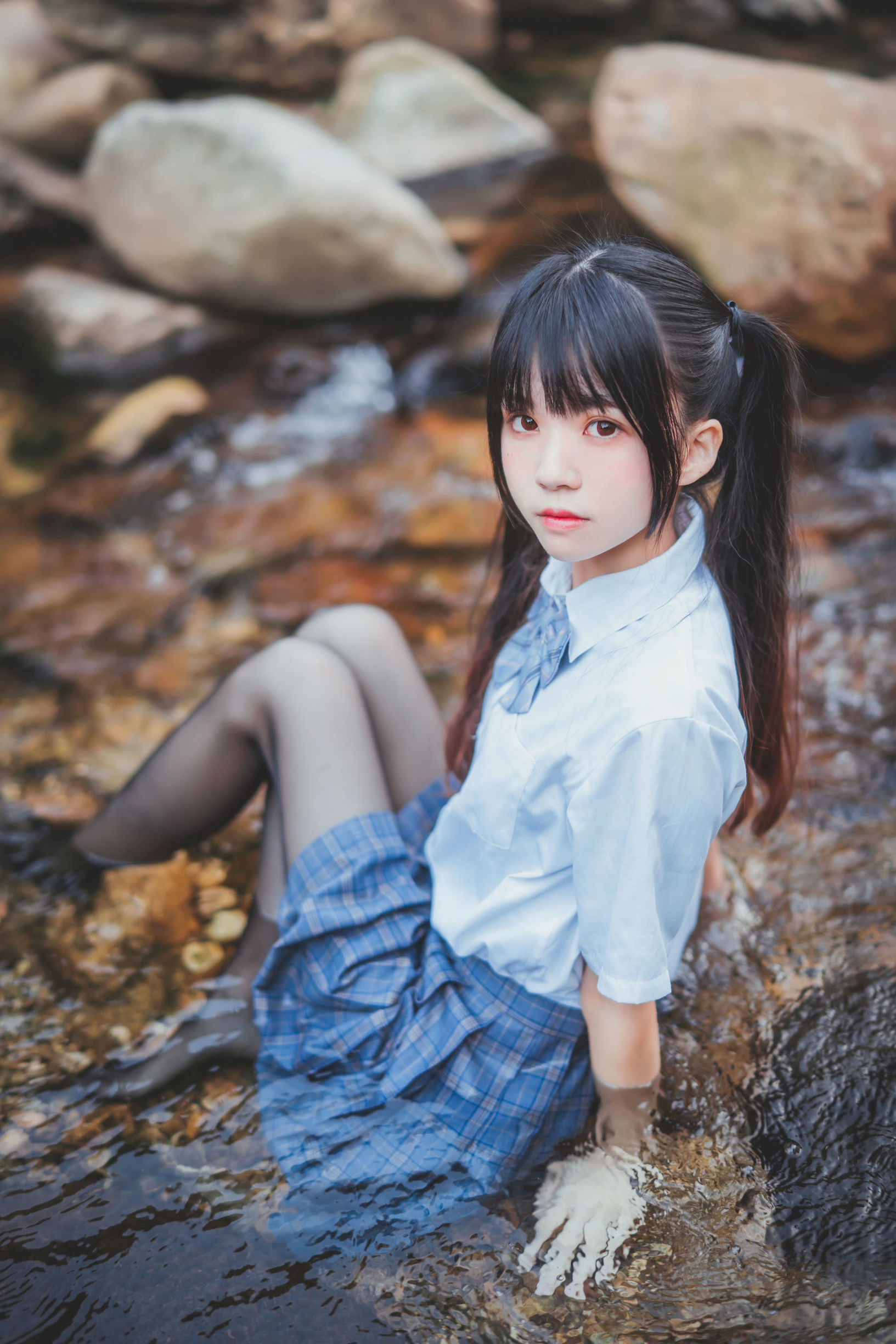  belle  COS] Sakura Tao Meow 《Series Cosplay Nữ Sinh Đồng Phục Ướt Át》
