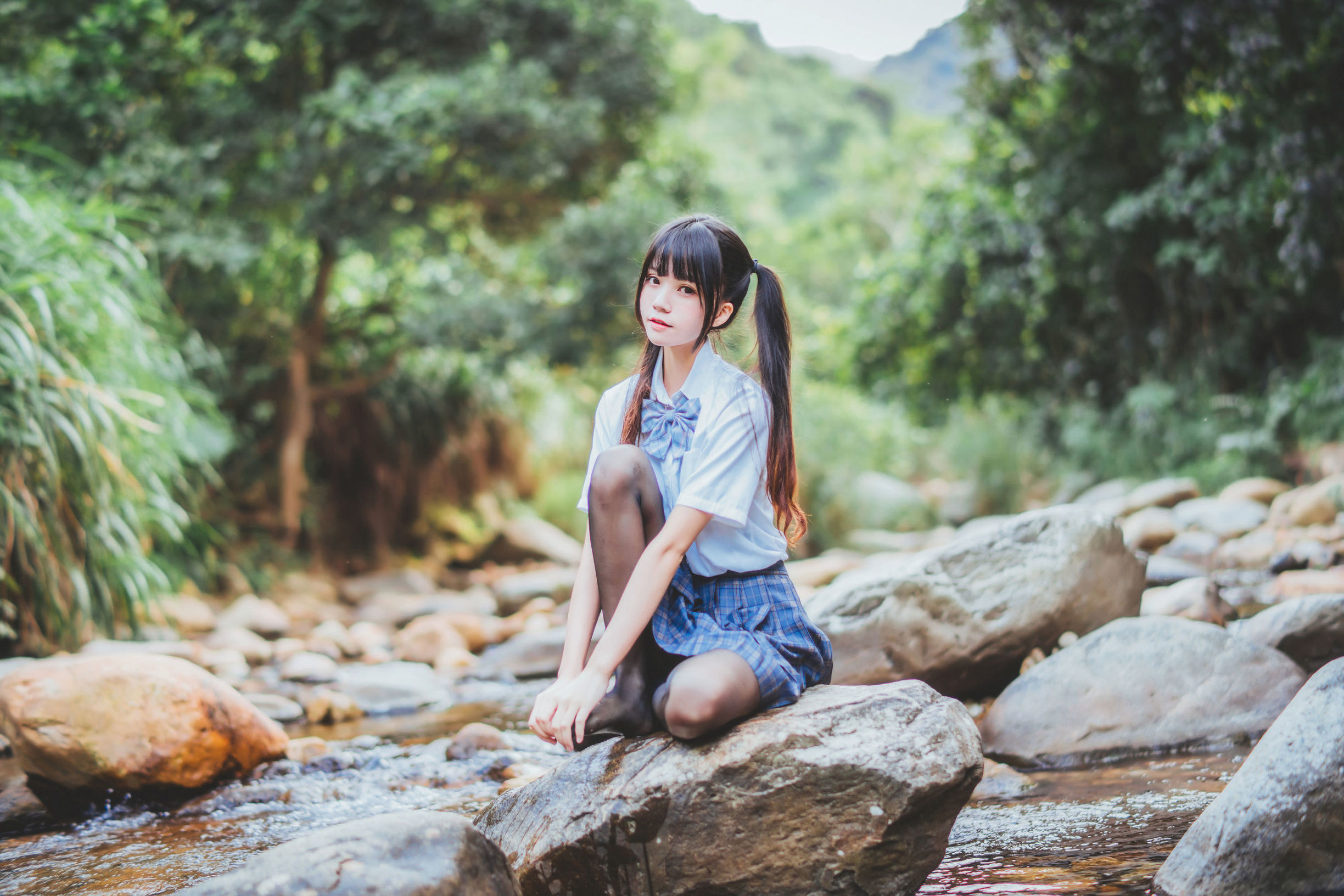  belle  COS] Sakura Tao Meow 《Series Cosplay Nữ Sinh Đồng Phục Ướt Át》