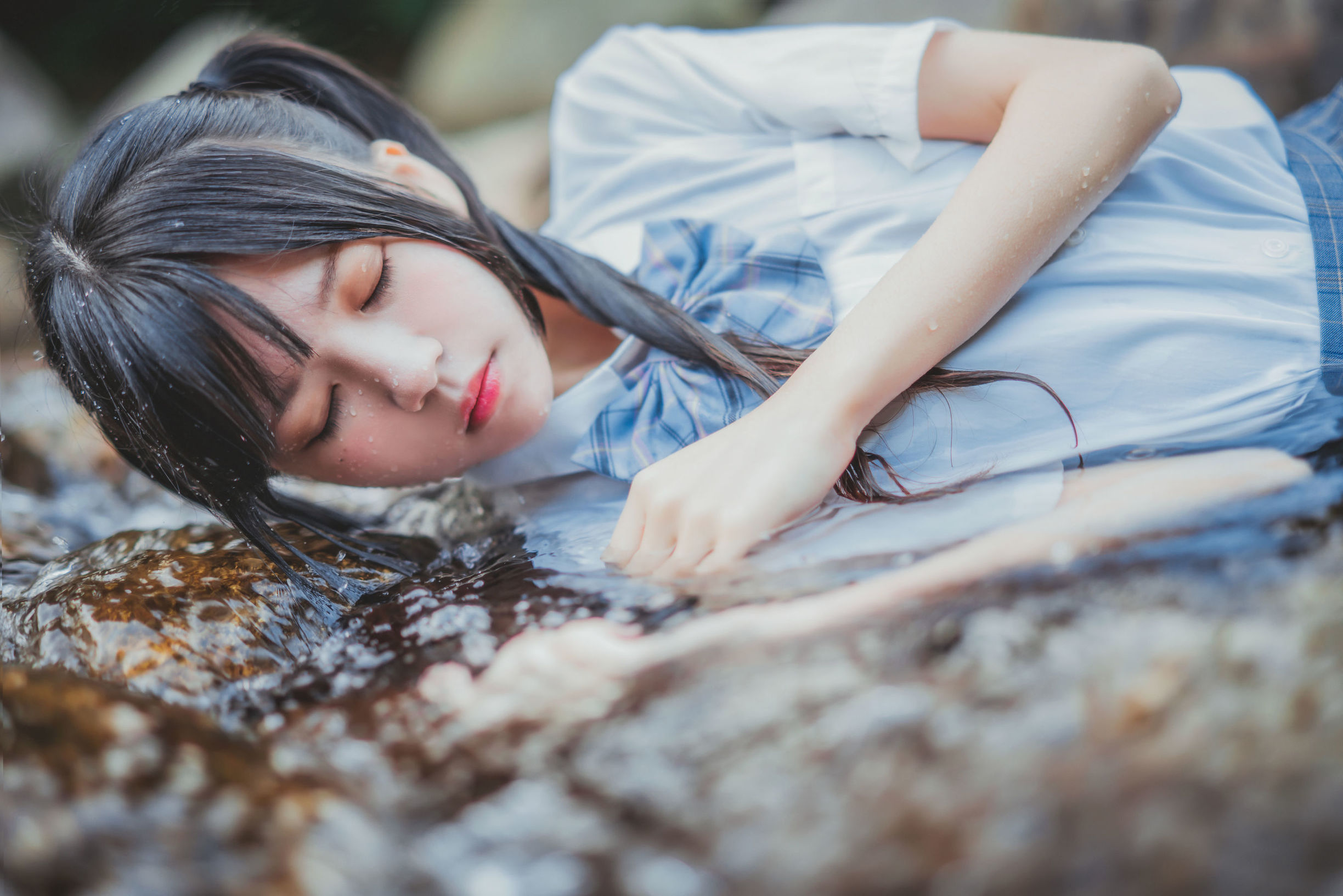 ロリコス] 桜桃喵《制服少女コスプレ濡れ身シリーズ》