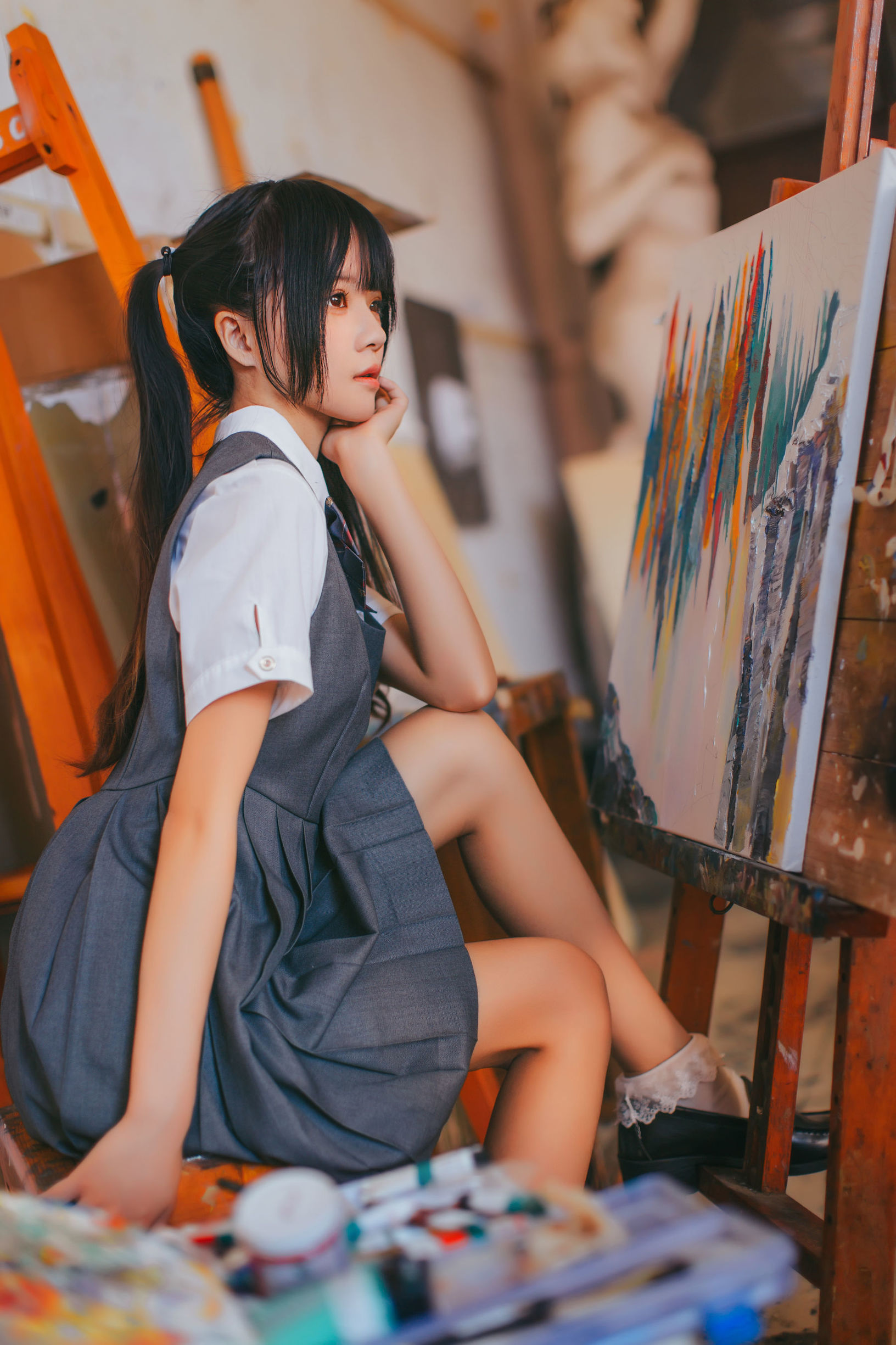  belle ta Cosplay] Sakura Tao Meow 'Art Studio Girl'
