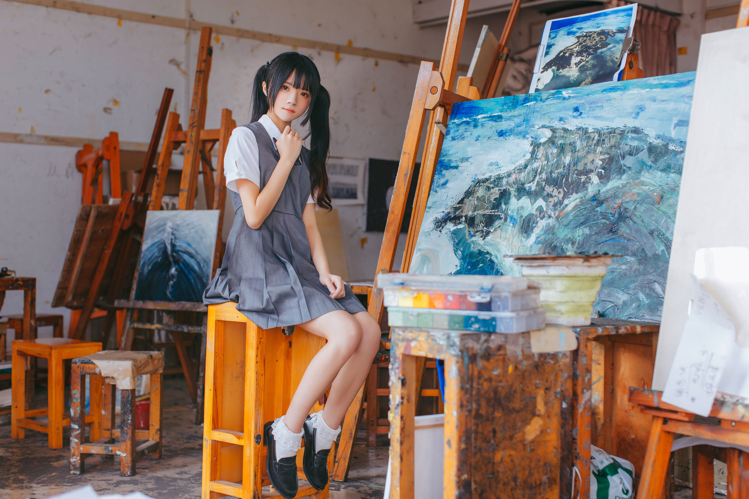 ロリコス] 桜桃にゃ《画室少女》