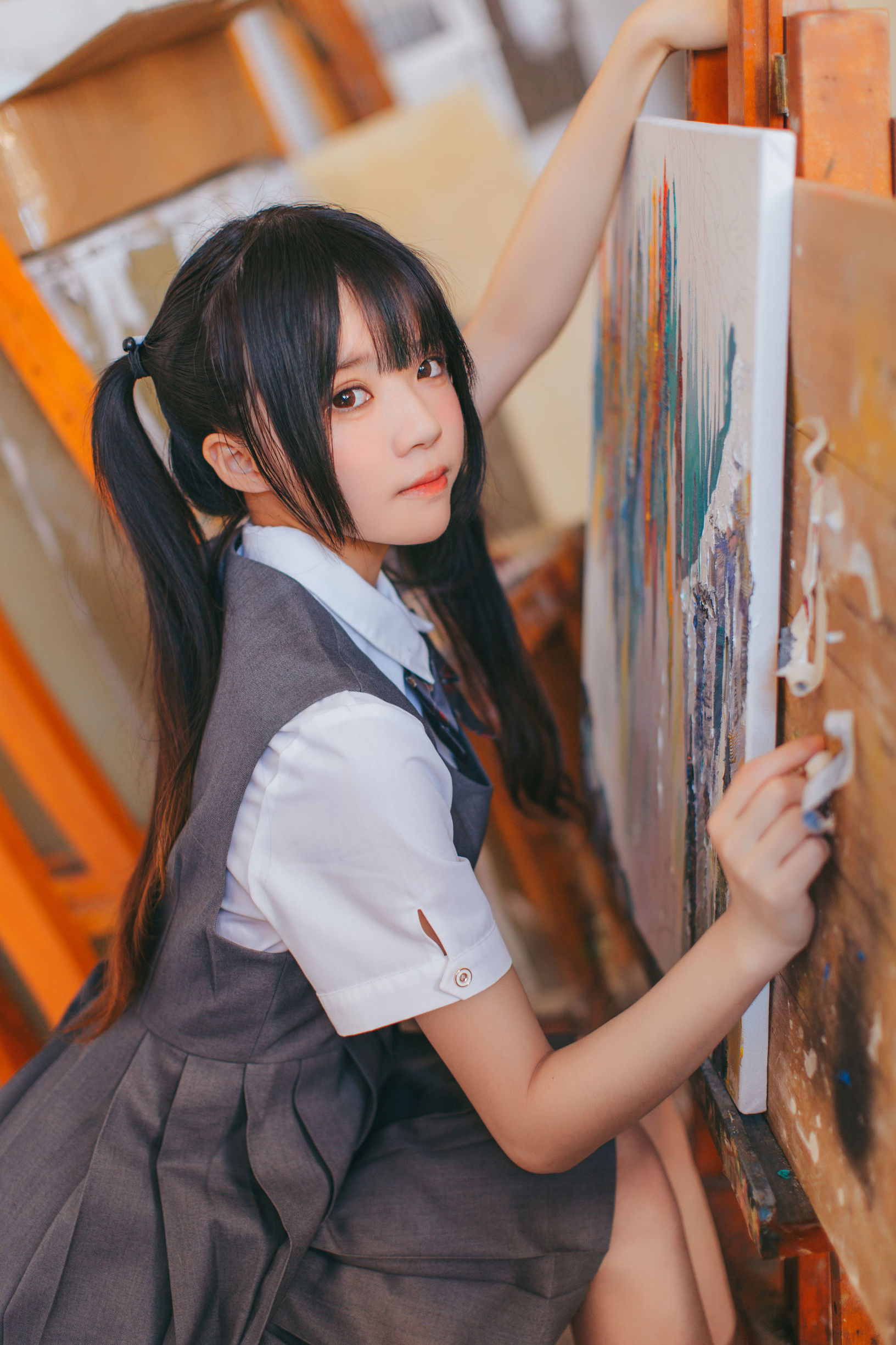  belle ta Cosplay] Sakura Tao Meow 'Art Studio Girl'