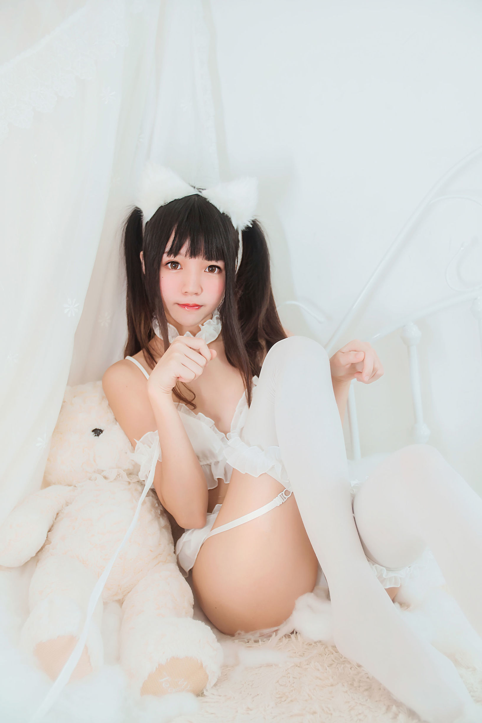  belle ta COS] Sakurato Meow 'White Cat'