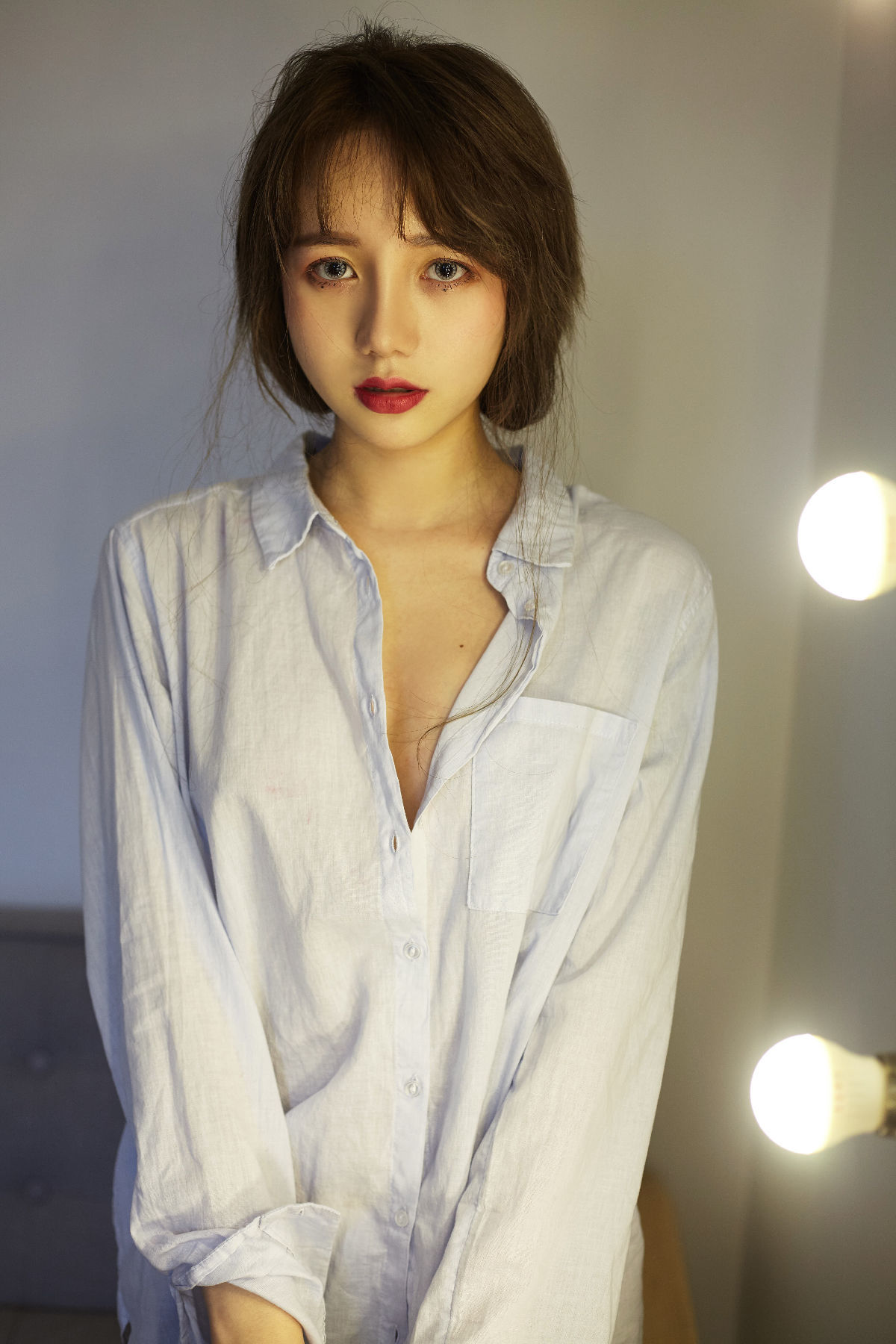 โลลิตะ COS] โลลิตะ พี่ชาย - เสื้อเชิ้ตสีเทา