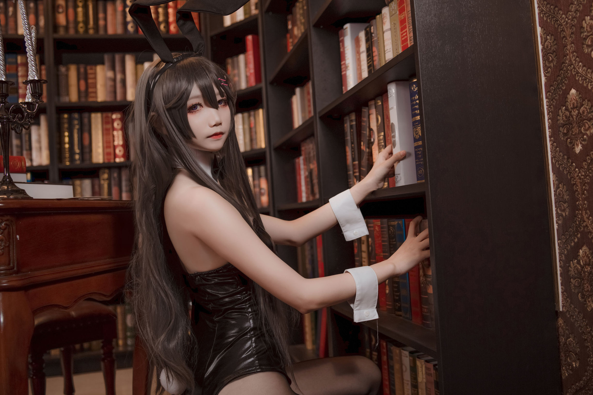  belle  COS] Thiếu nữ thanh khiết Ngũ Cảnh Bách Quỷ - Sakurajima Mai Thỏ Nữ Lang
