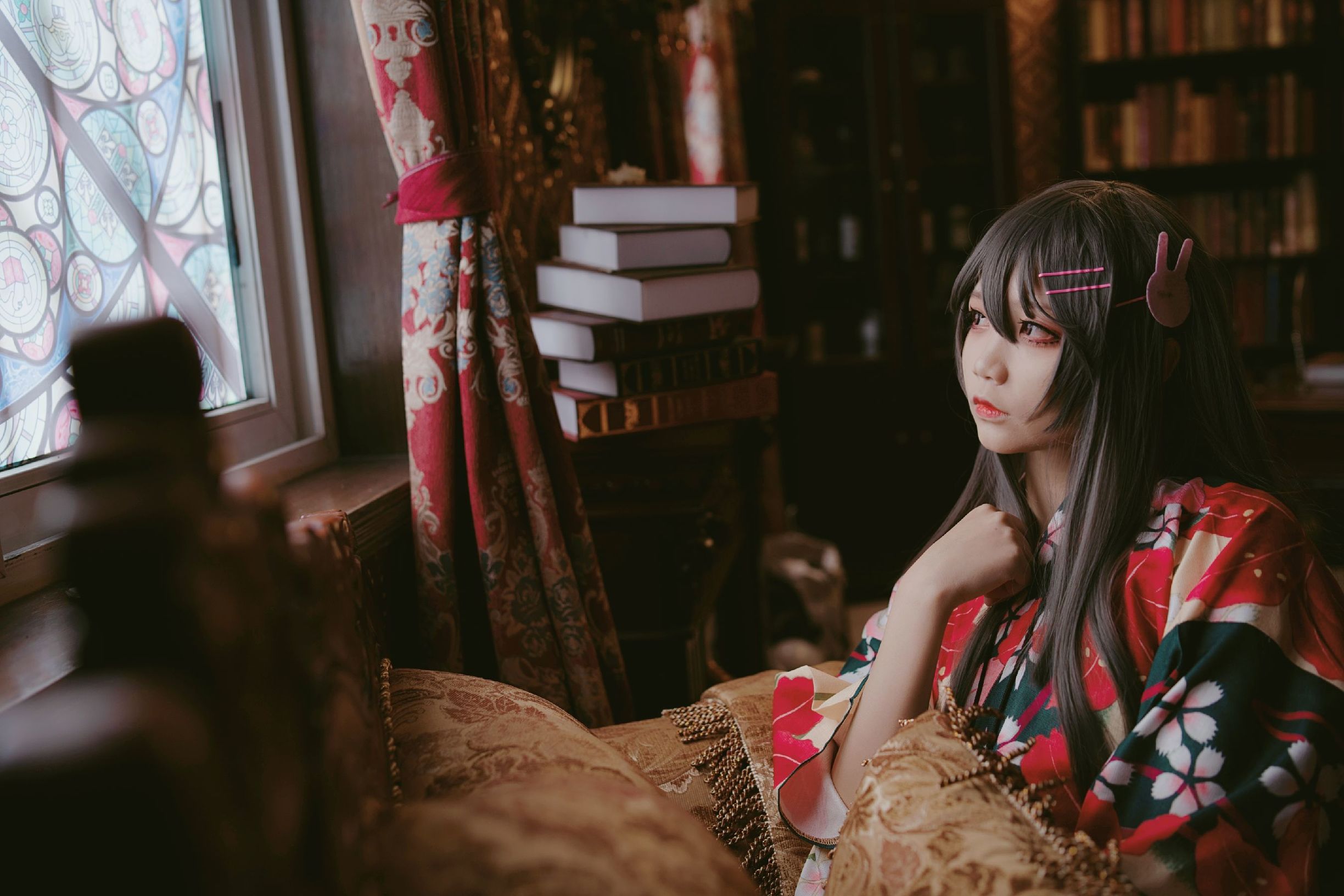  belle  COS] Thiếu nữ thanh khiết Ngũ Cảnh Bách Quỷ - Sakurajima Mai Thỏ Nữ Lang
