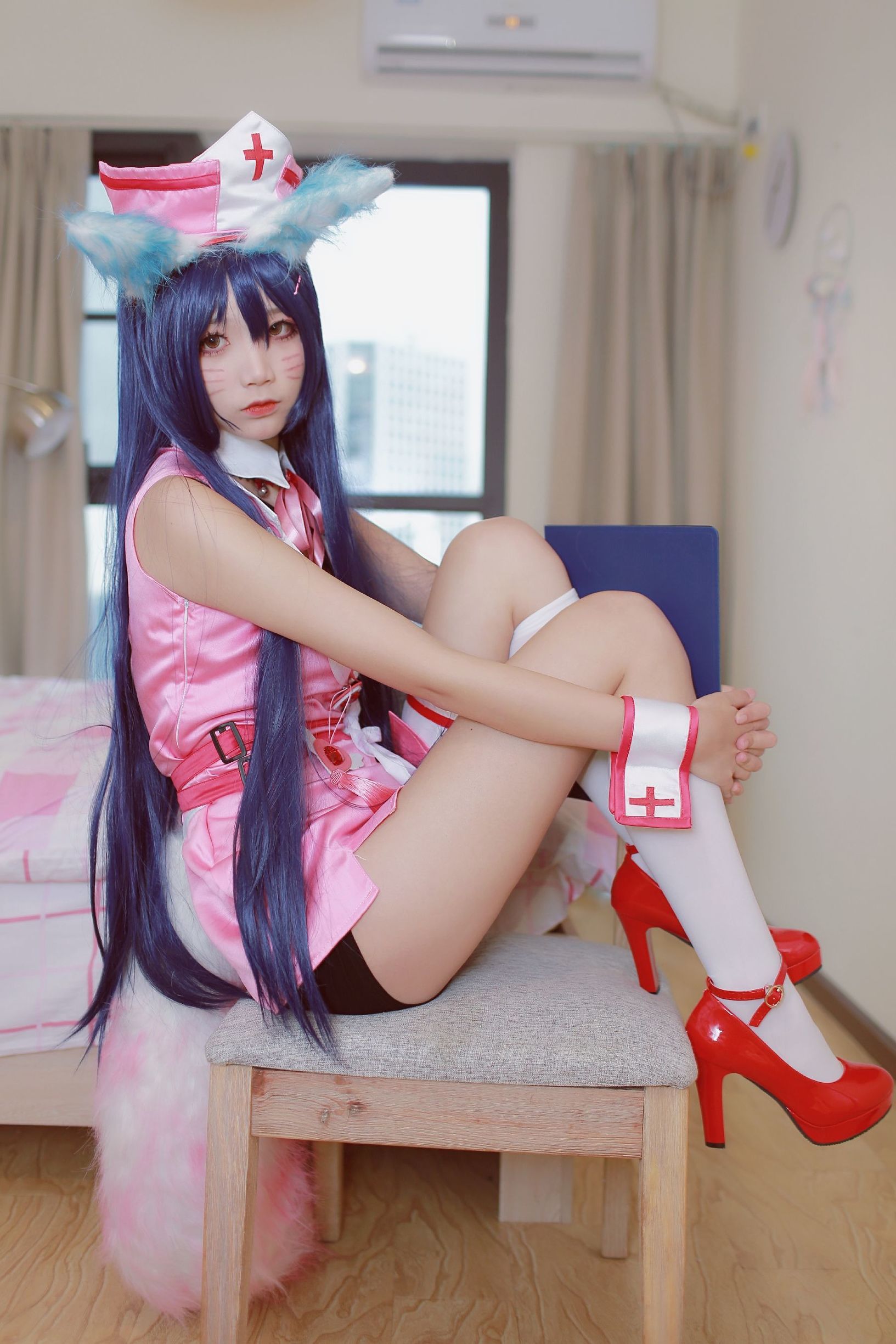 蘿莉COS] 清純少女五更百鬼 - 阿狸護士服