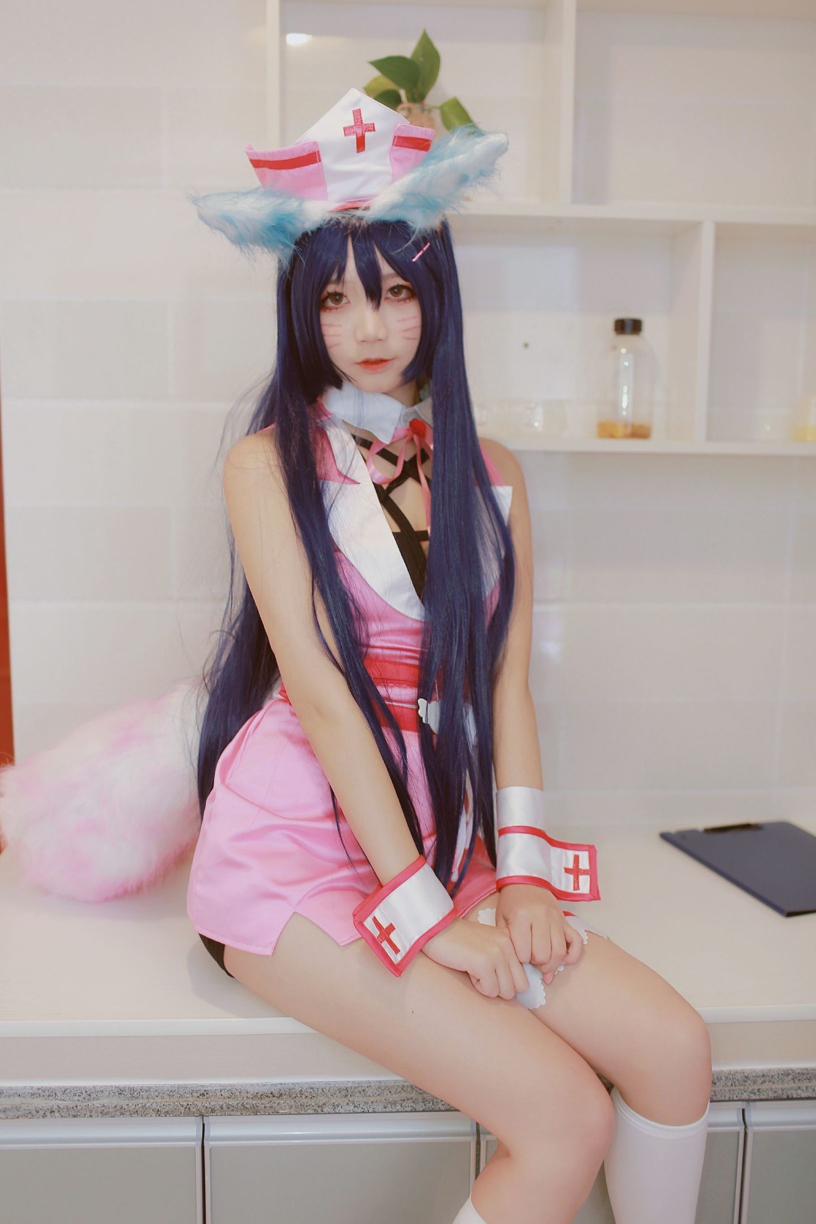 蘿莉COS] 清純少女五更百鬼 - 阿狸護士服