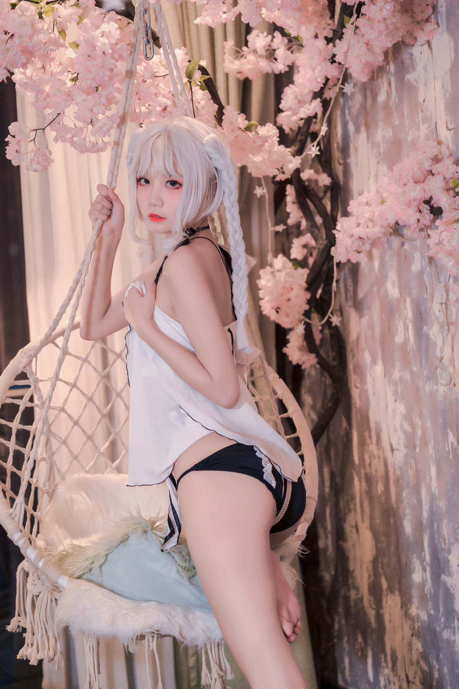 ロリータCOS] 清純少女五更百鬼 - 黒白