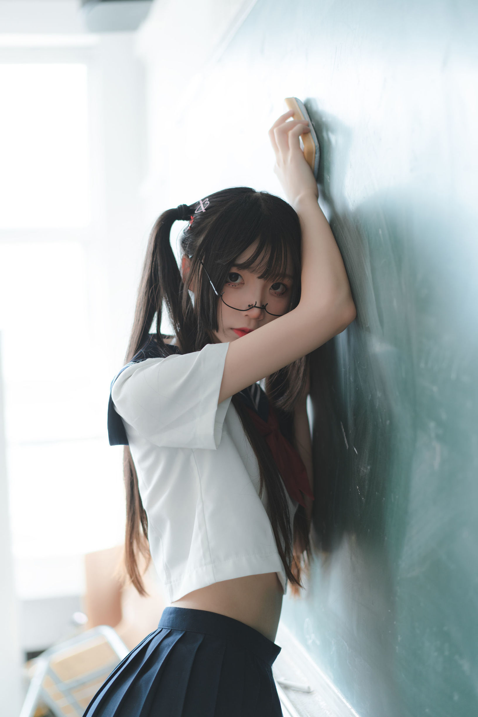  belle  Cosplay] Cô gái thanh khiết Vũ Canh Bách Quỷ - JK đồng phục