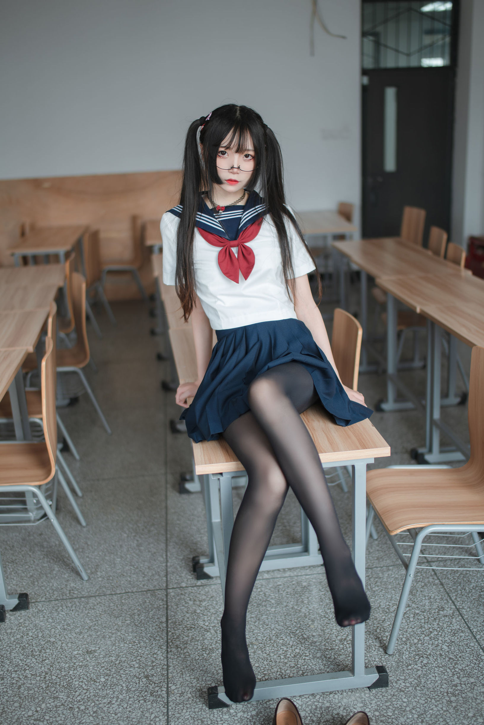  belle  Cosplay] Cô gái thanh khiết Vũ Canh Bách Quỷ - JK đồng phục