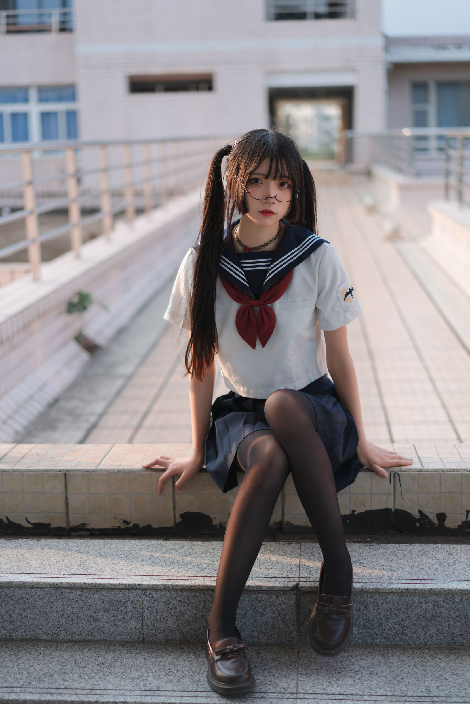  belle  Cosplay] Cô gái thanh khiết Vũ Canh Bách Quỷ - JK đồng phục