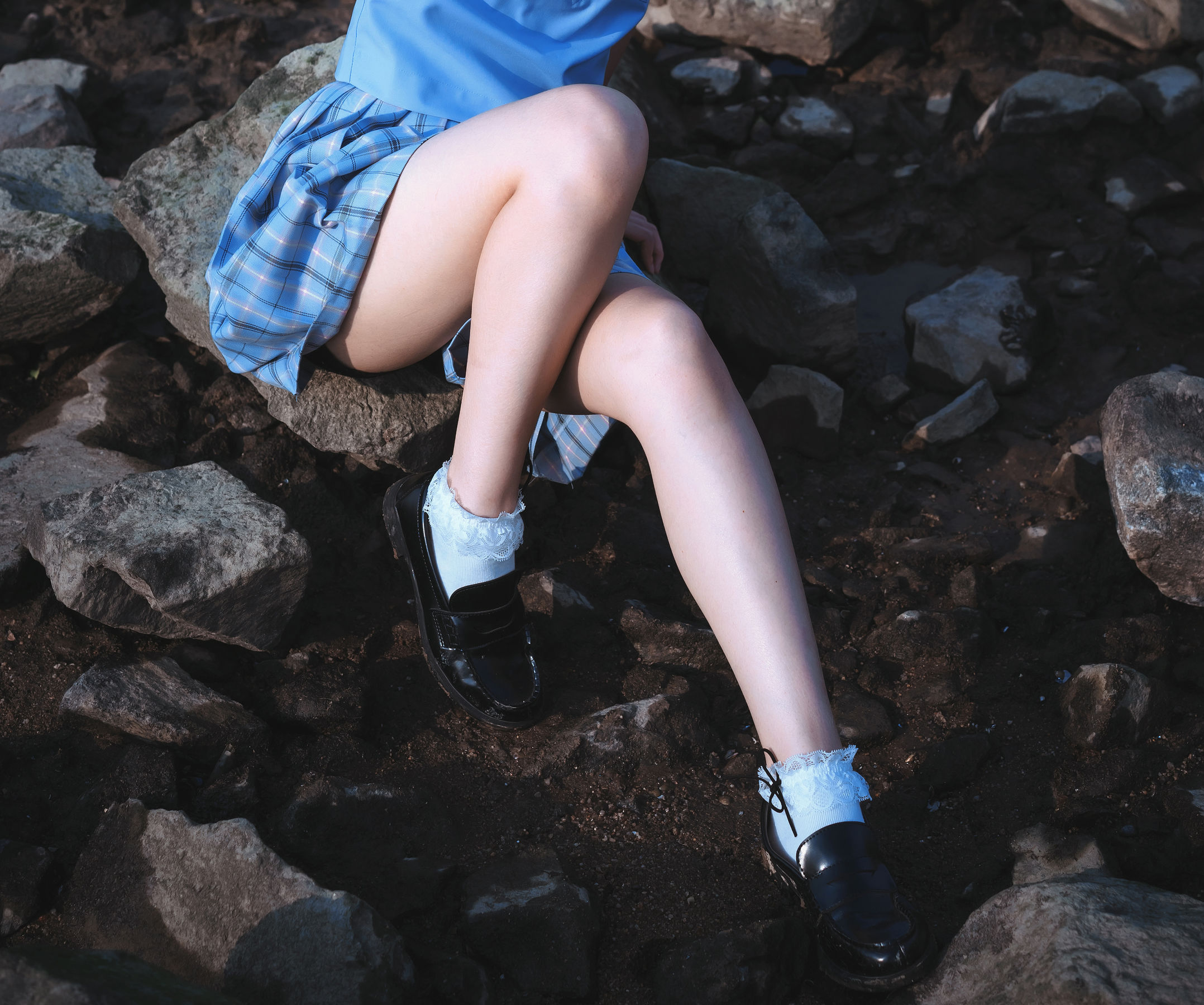 瘋貓ss 一起去海鷗島吧 校服海邊Cosplay