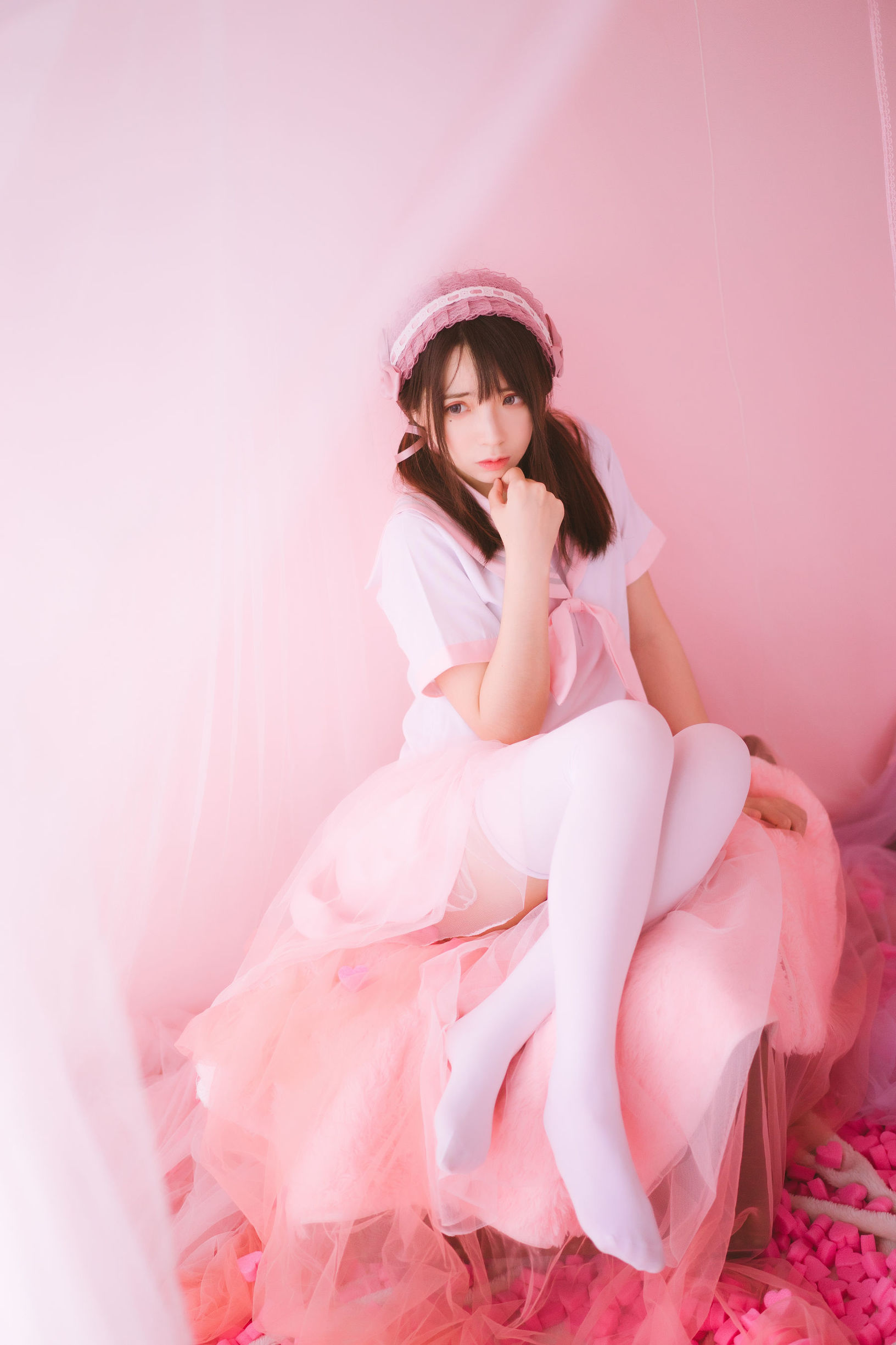[萝莉COS] 疯猫ss《丝袜狂想曲(粉)》