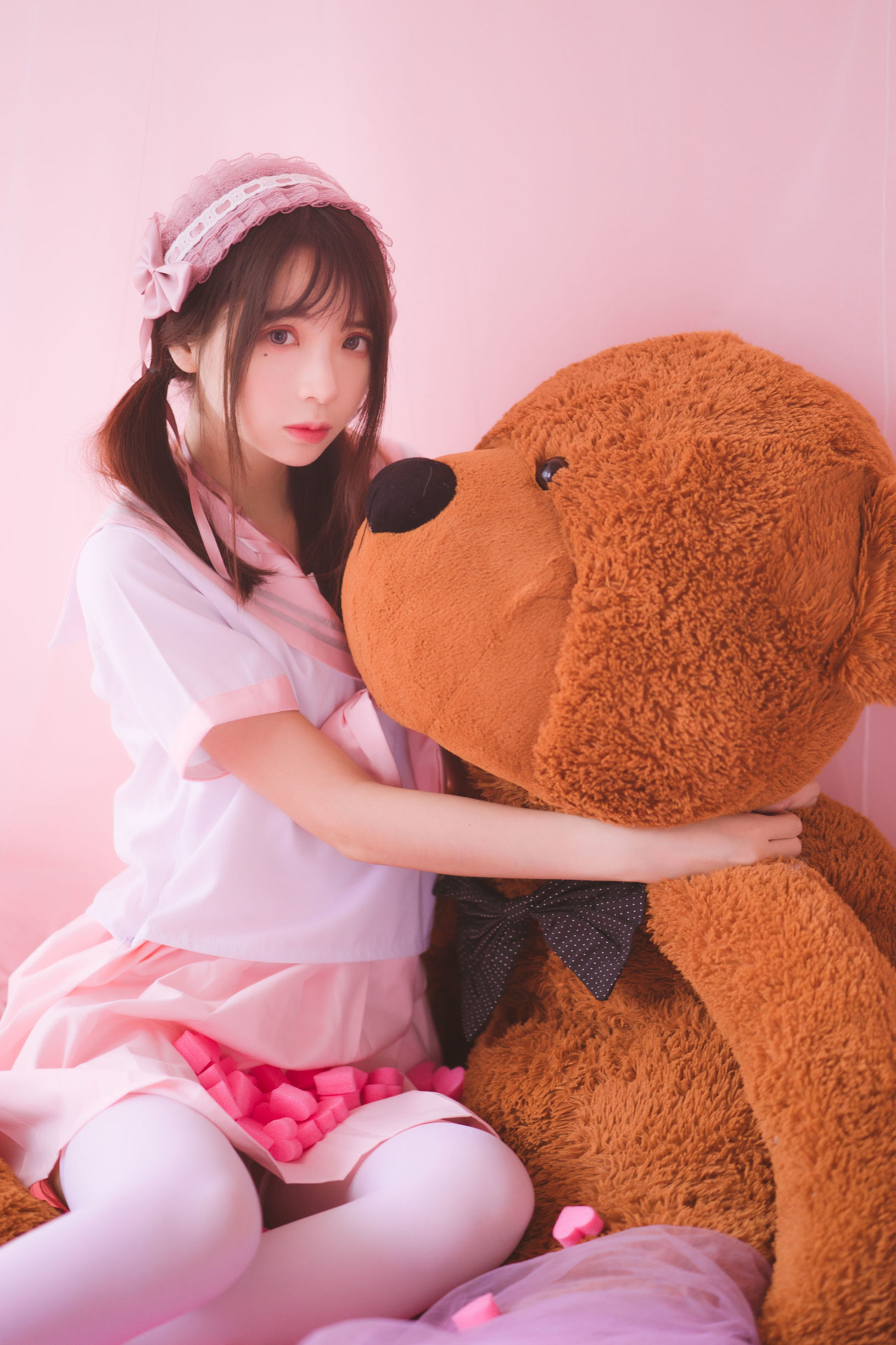 ลอลิตะ คอสเพลย์] เฟิงเมาเอสเอส《ถุงน่องราพโซดี(ชมพู)》