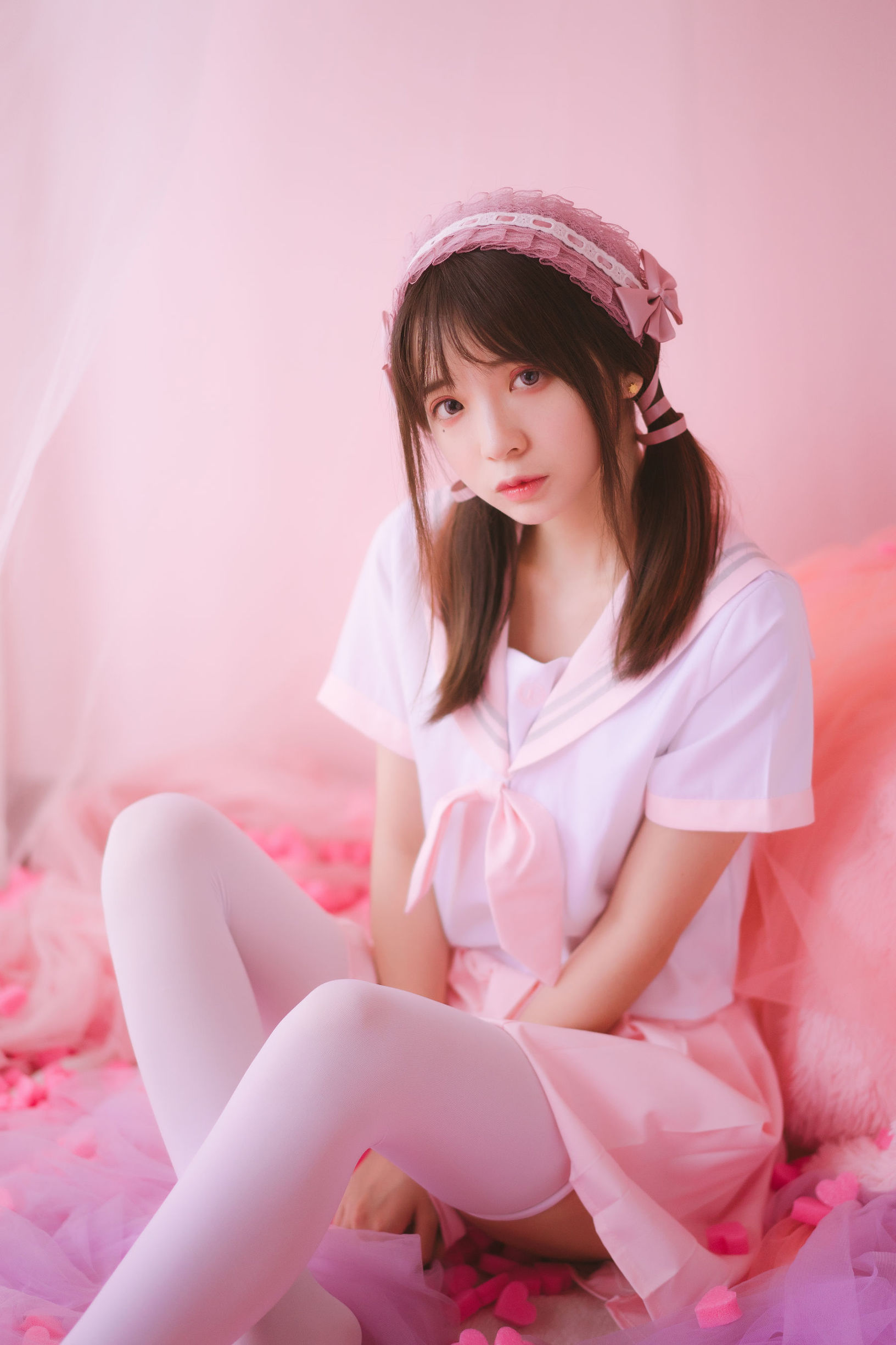 [萝莉COS] 疯猫ss《丝袜狂想曲(粉)》