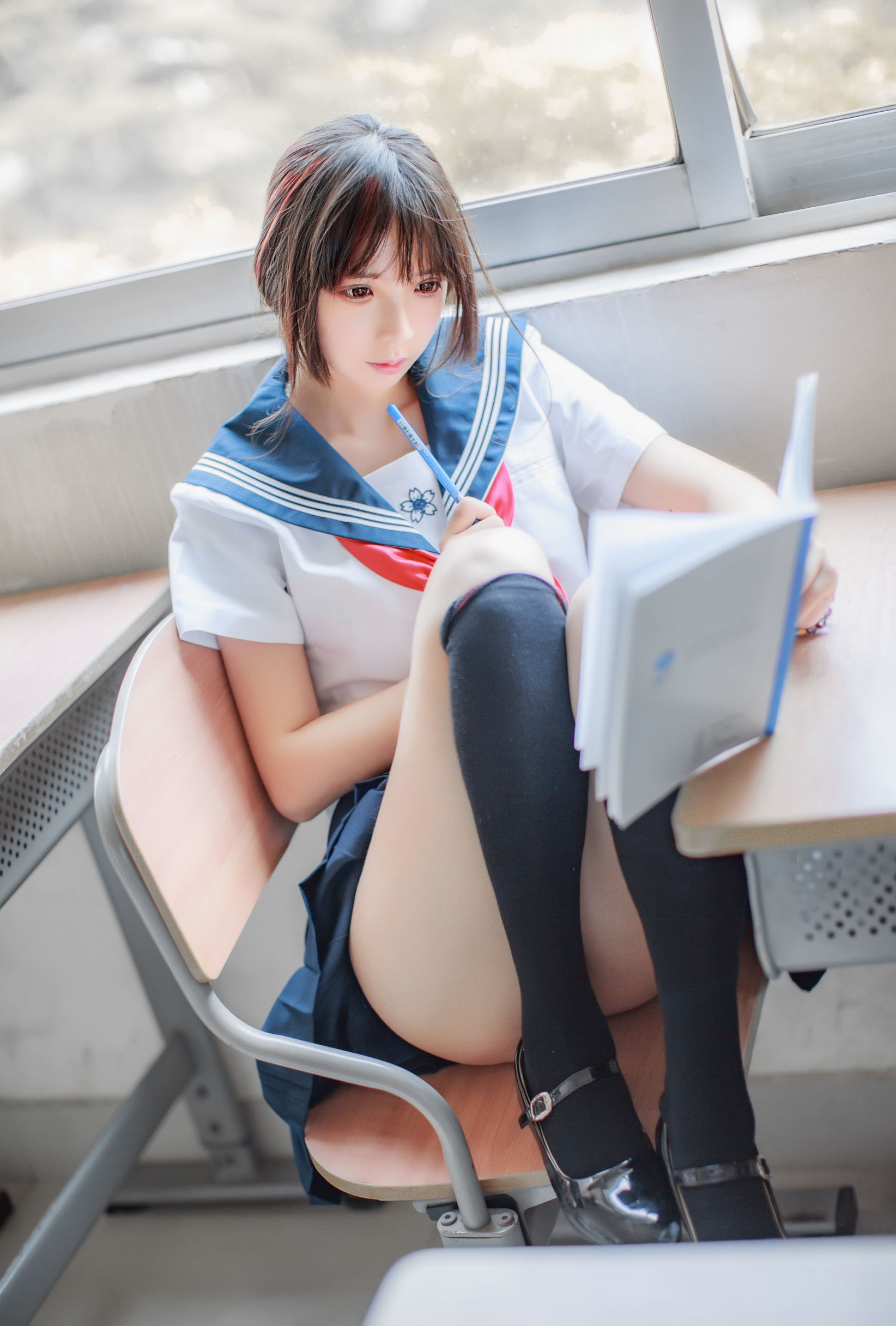 瘋貓ss 同桌的水手服 Cosplay