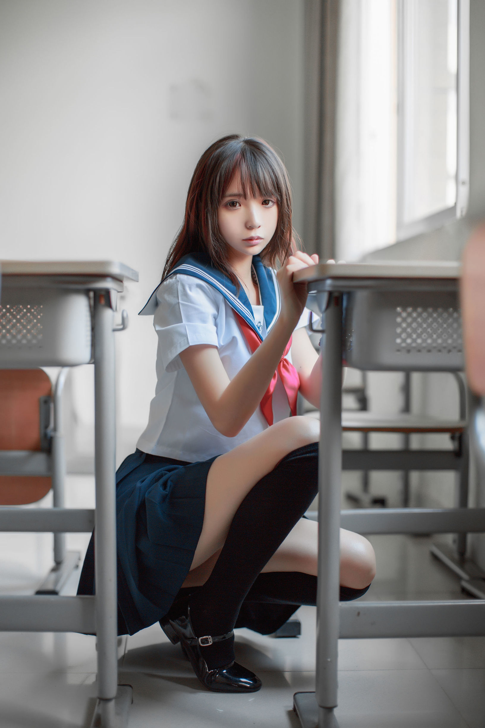 瘋貓ss 同桌的水手服 Cosplay