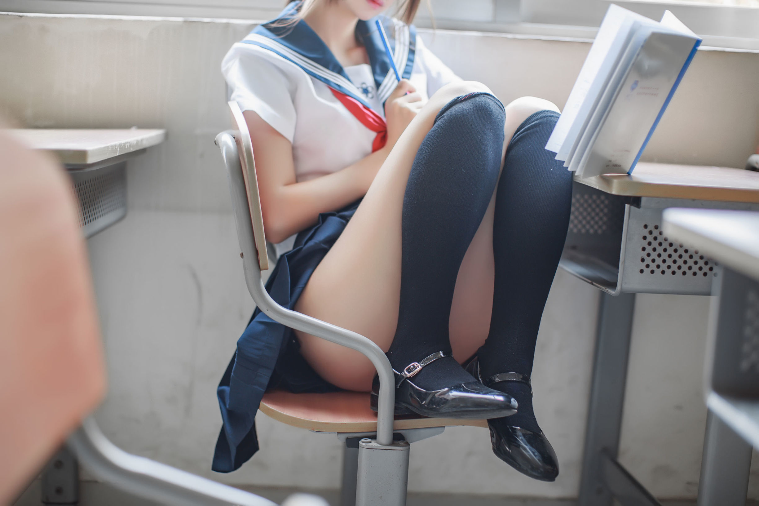 瘋貓ss 同桌的水手服 Cosplay