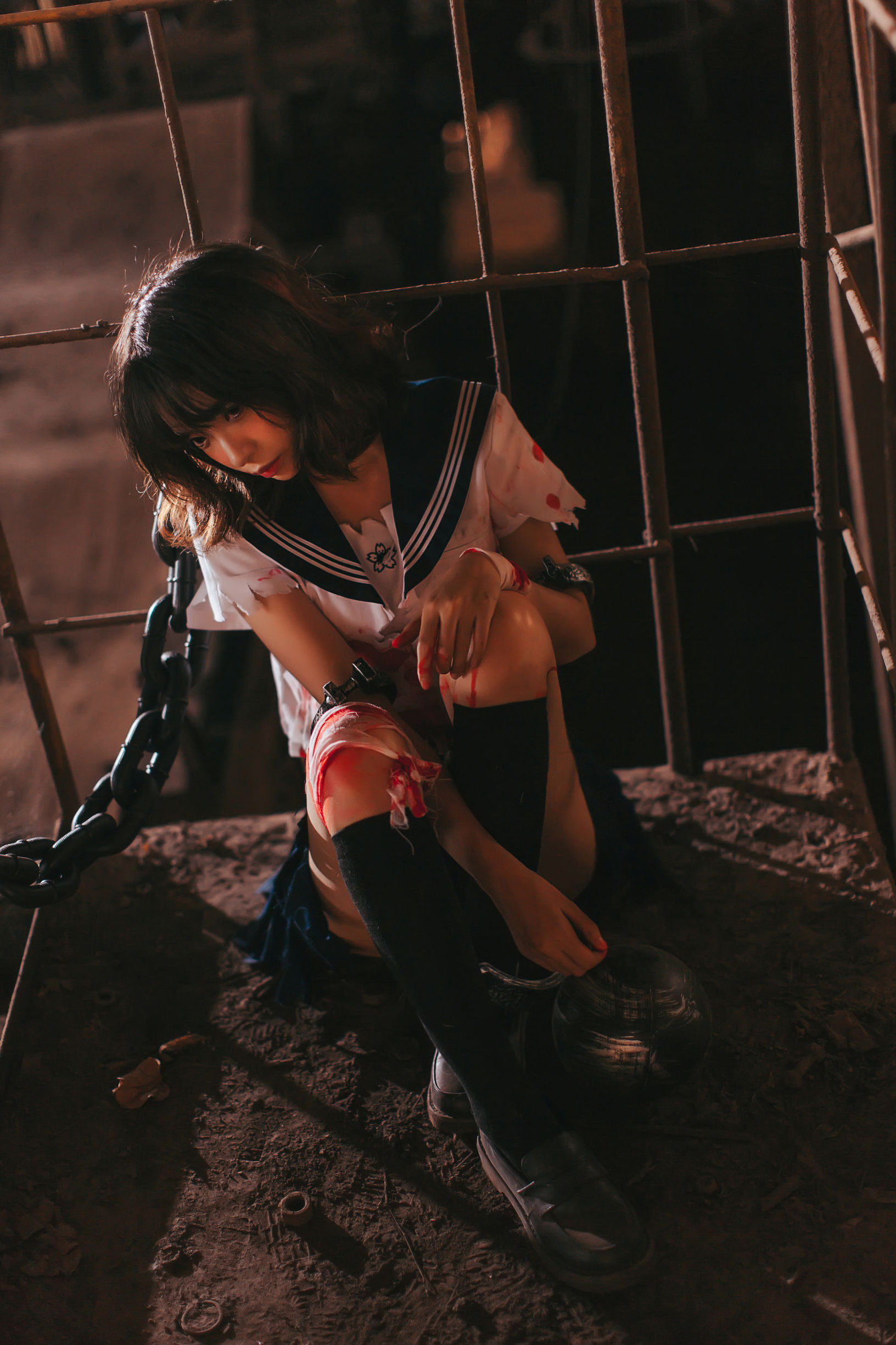 瘋貓ss 被囚禁的少女 Cosplay