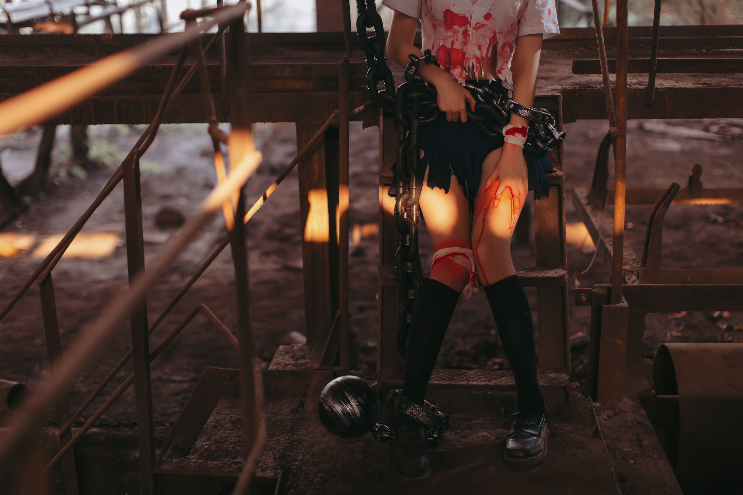 瘋貓ss 被囚禁的少女 Cosplay