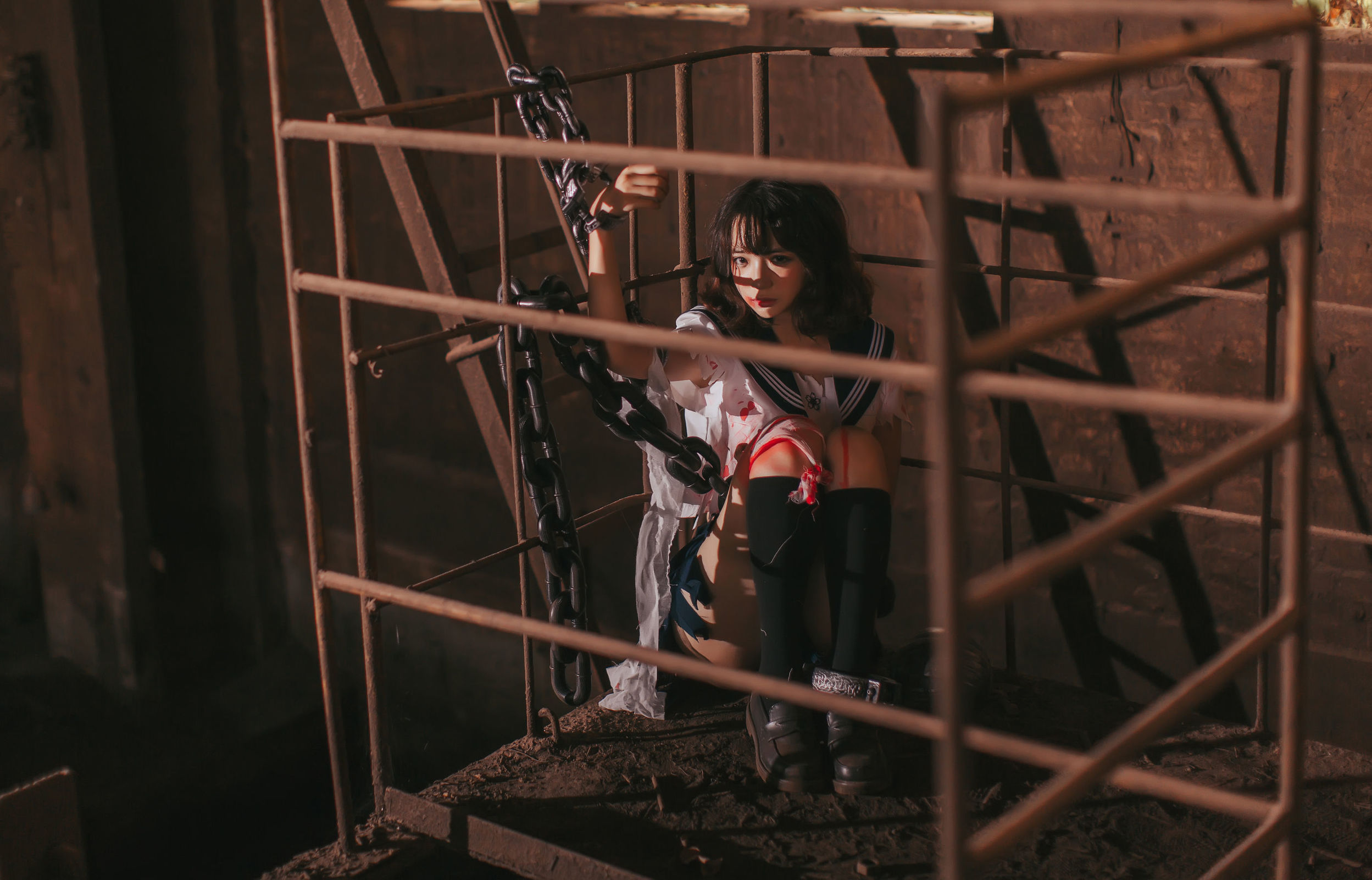 Crazy Cat ss The Imprisoned Girl Cosplay