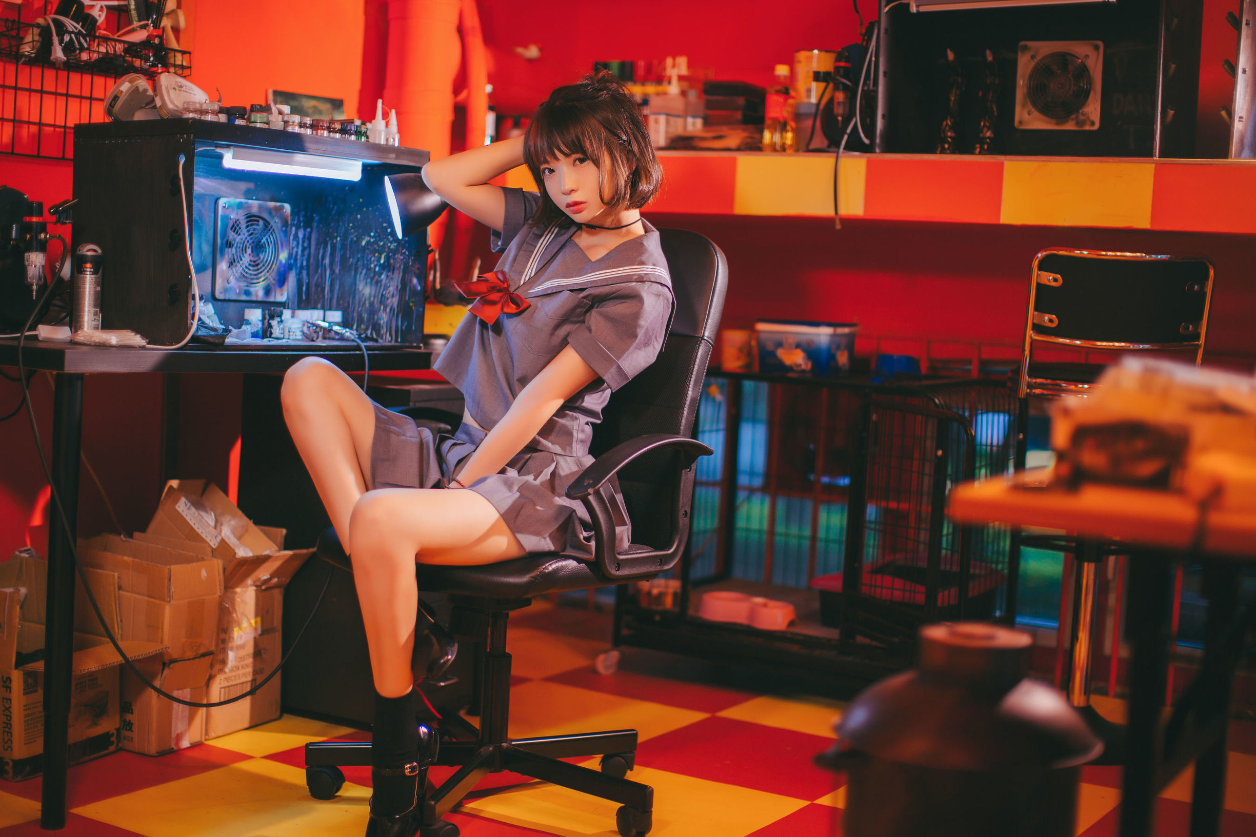 疯猫ss 被囚禁的少女 Cosplay
