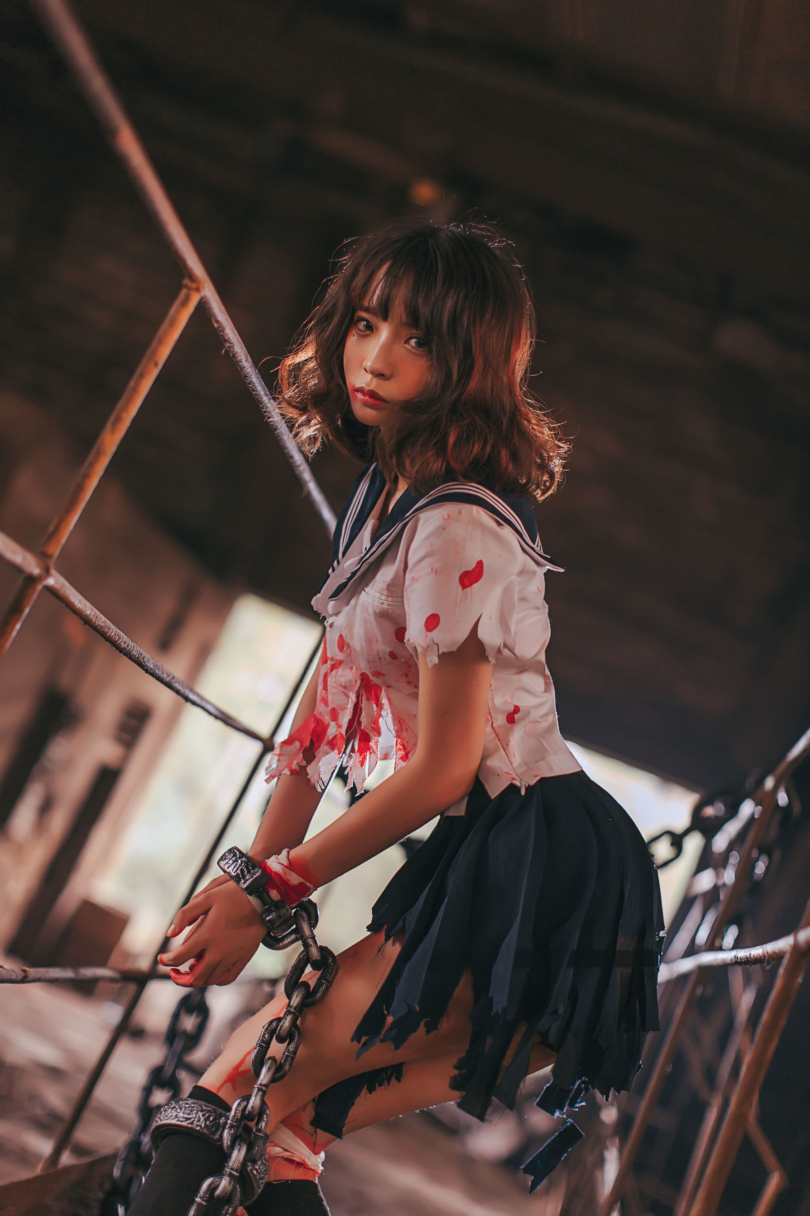 瘋貓ss 被囚禁的少女 Cosplay