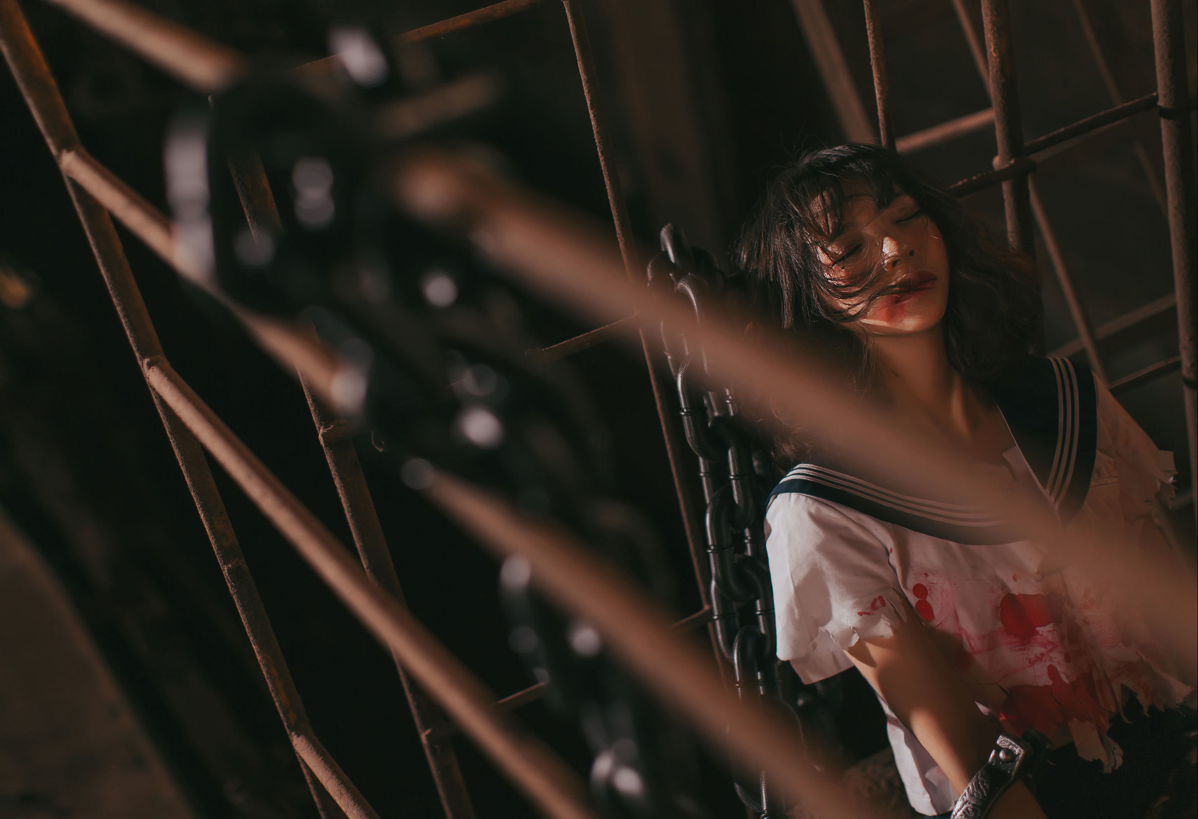 瘋貓ss 被囚禁的少女 Cosplay