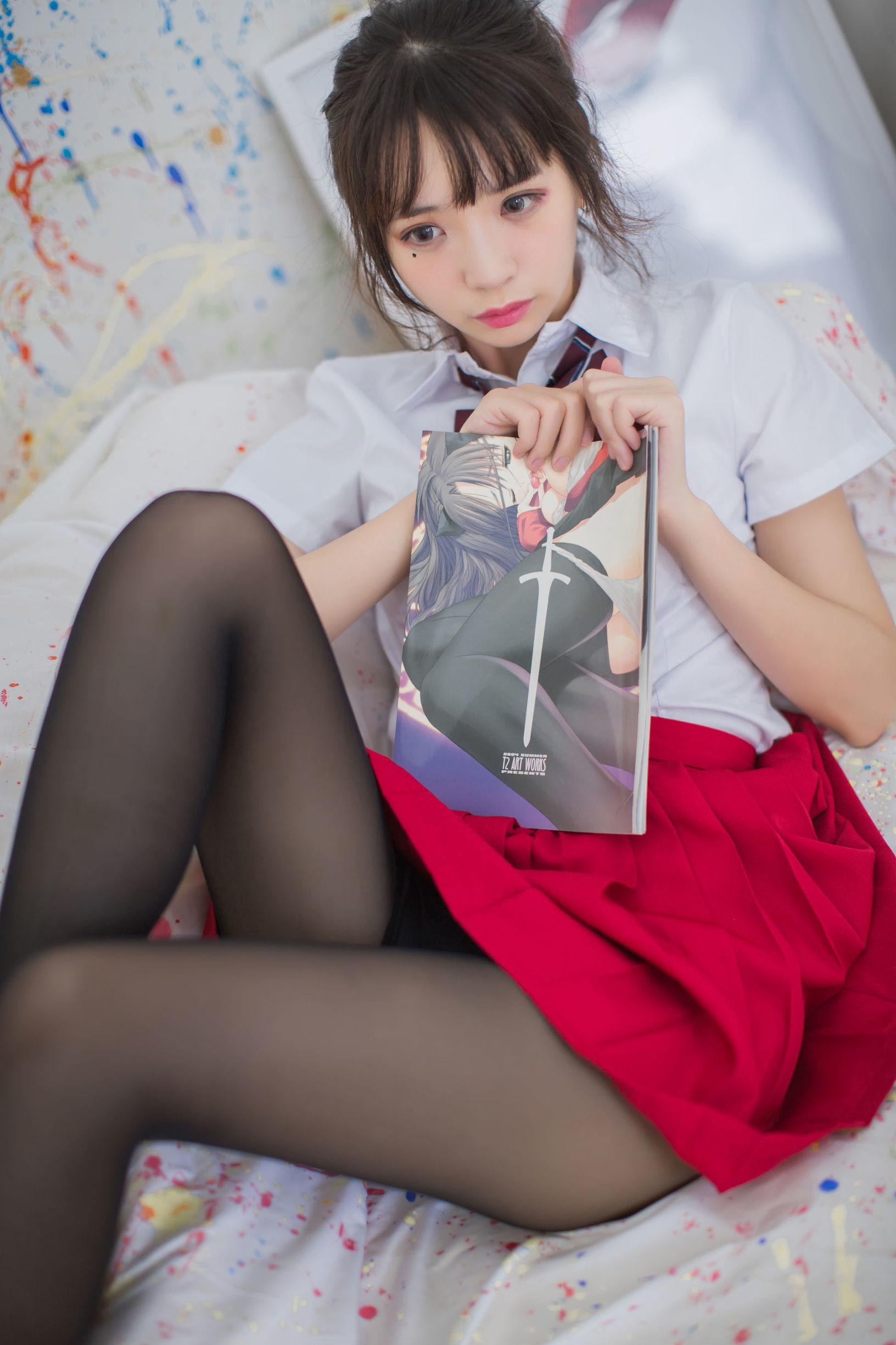 瘋貓ss 黑絲JK少女風寫真