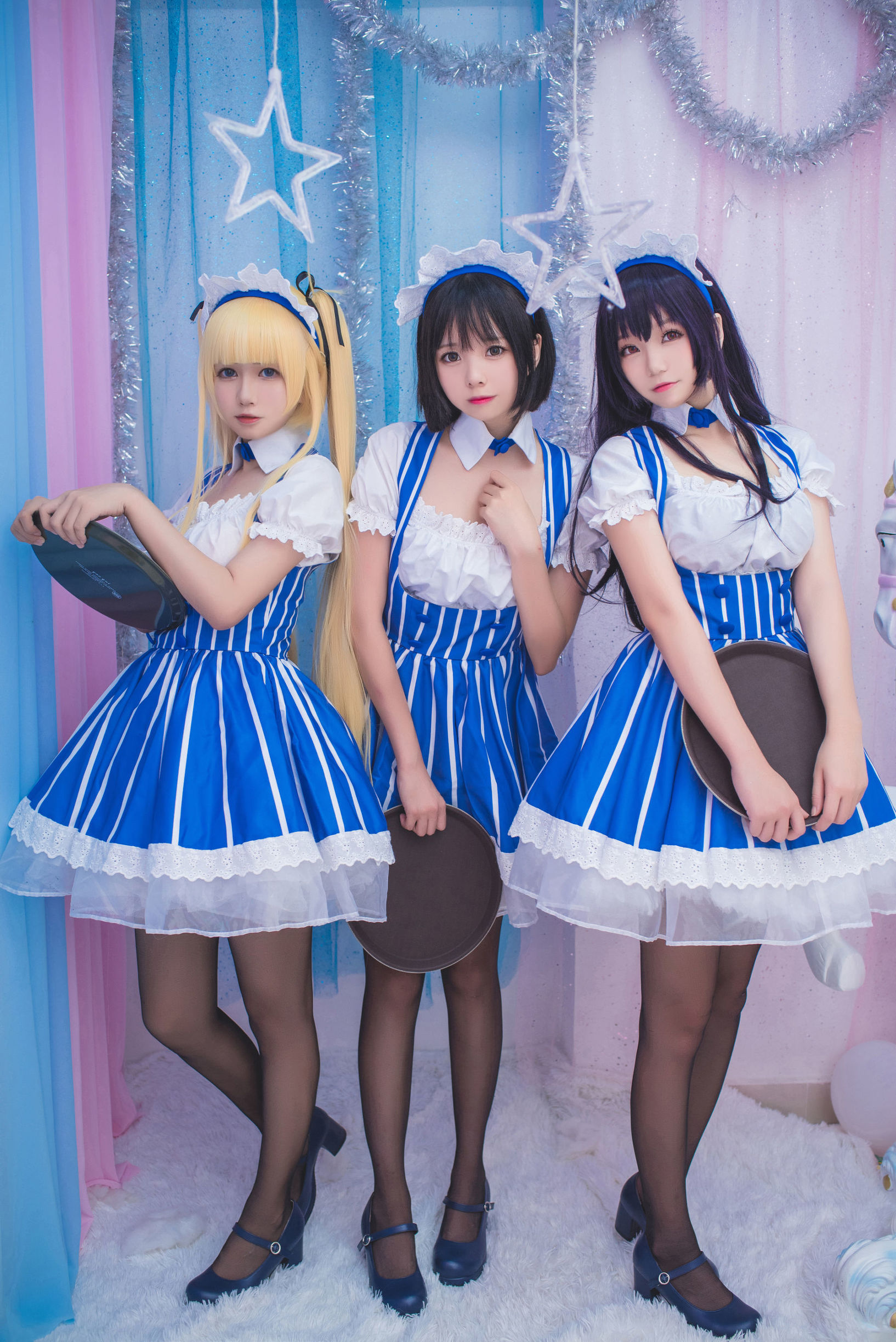  belle ta Cosplay] Bạch Kim Saki - Nữ hầu
