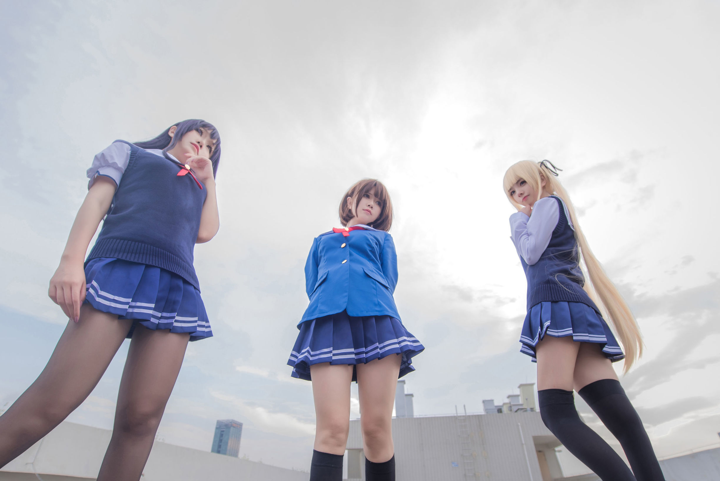  belle  Cosplay] Bạch Kim Saki - Đồng phục học sinh