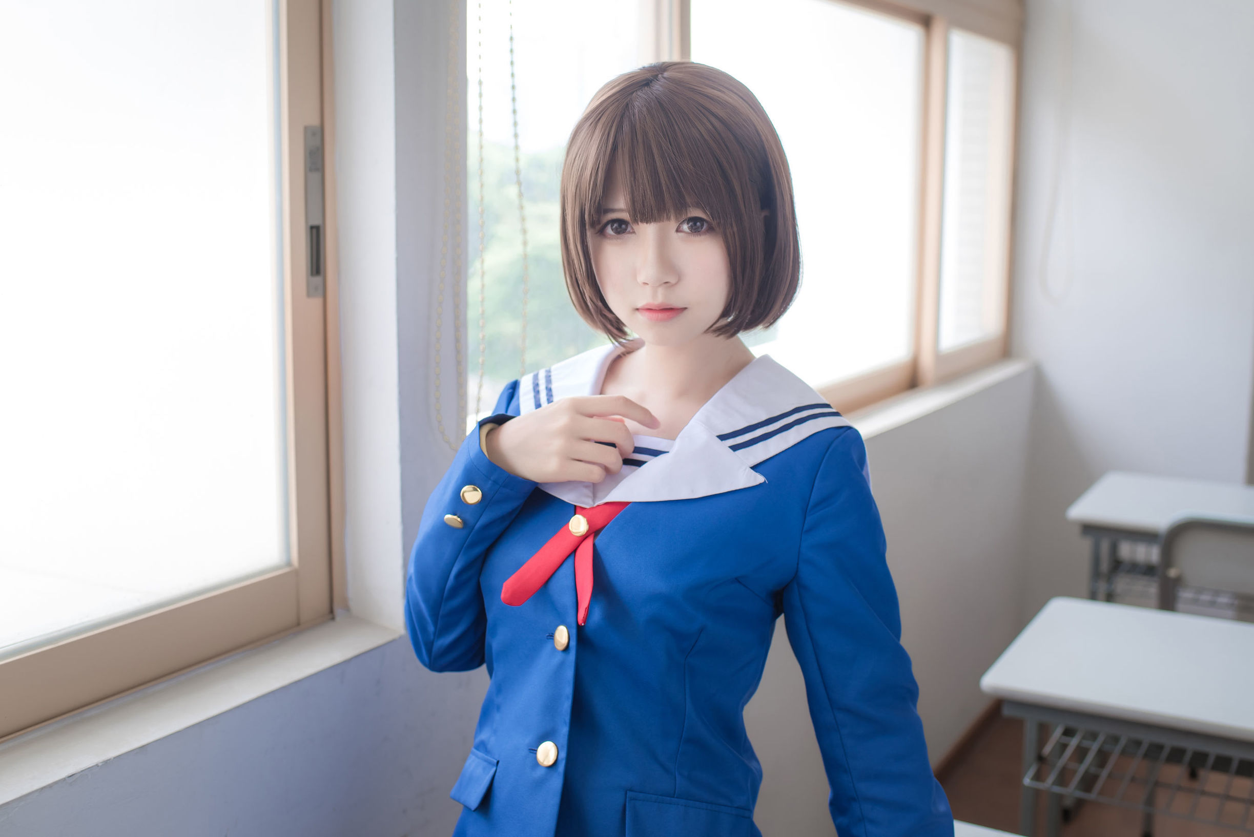 ロリータコスプレ] 白金サキ - 制服