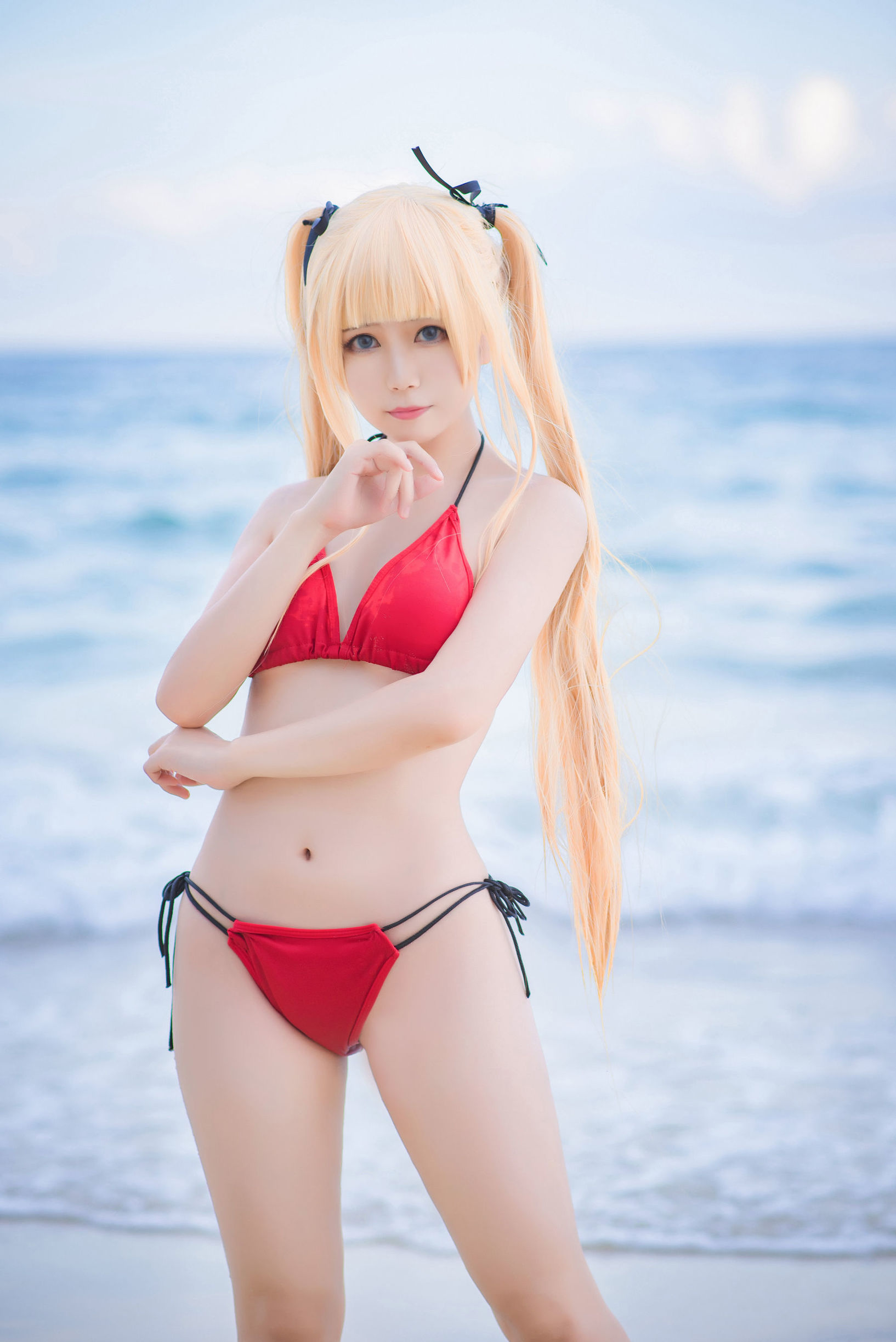  belle ta COS] Platinum Saki - Swimsuit
