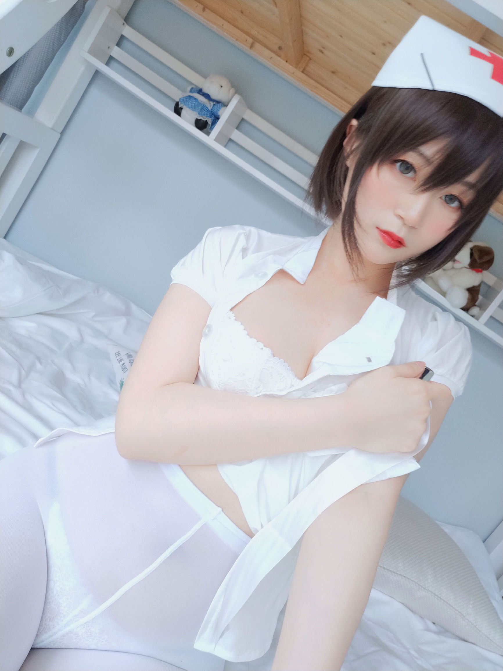  belle ta Cosplay] Baiyin - White Silk Little Nurse
