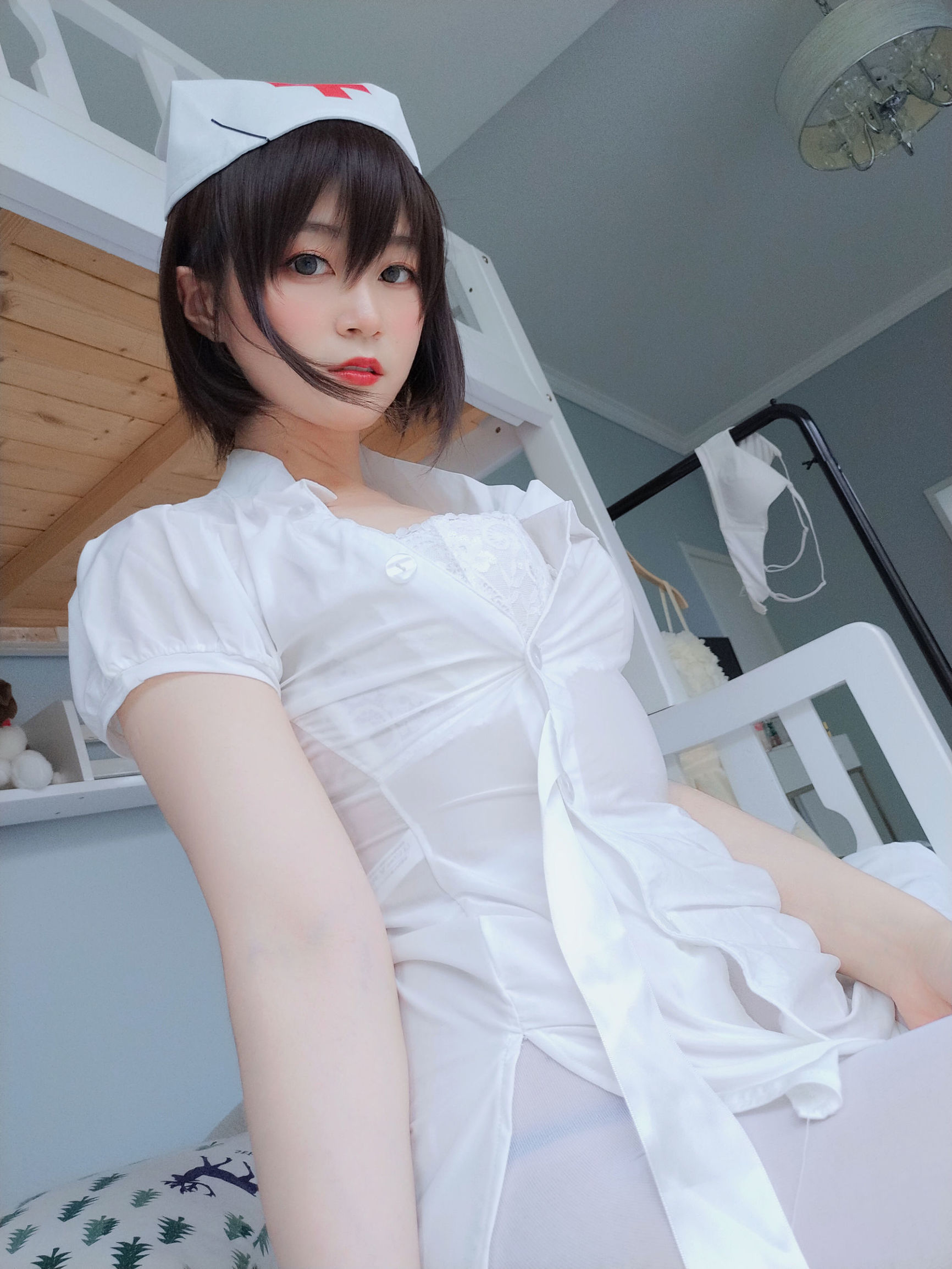  belle ta Cosplay] Baiyin - White Silk Little Nurse