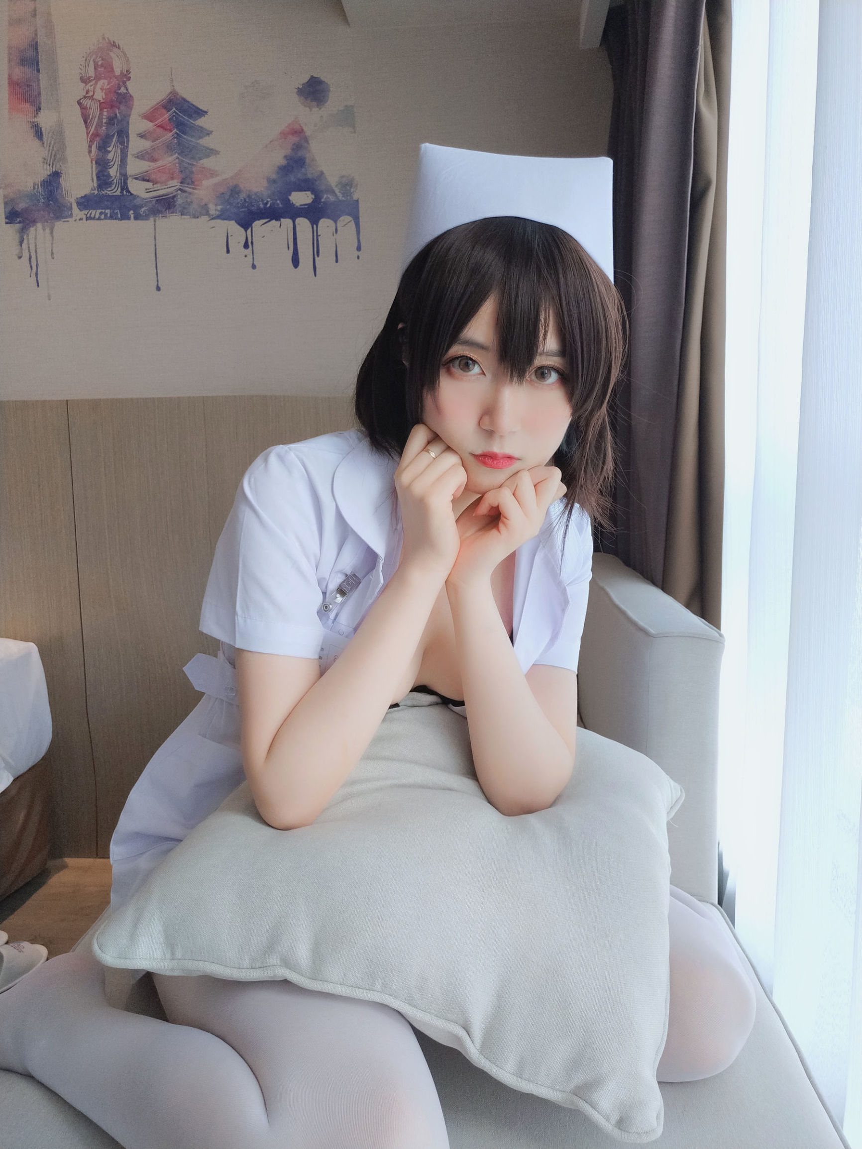  belle  Cosplay] Bạch Ngân - Nữ y tá tóc ngắn nhỏ