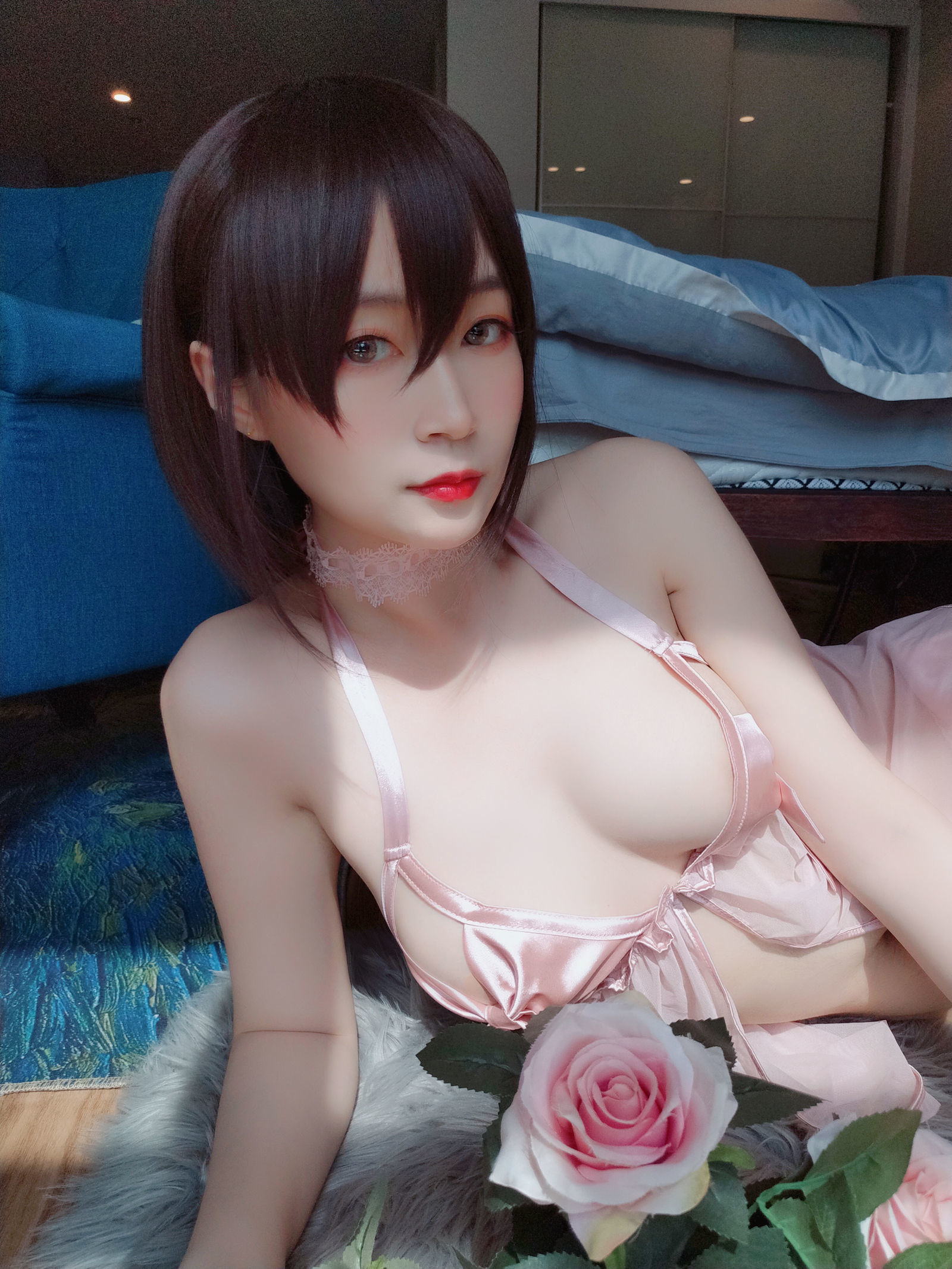 蘿莉COS] 白銀 - 粉色睡衣