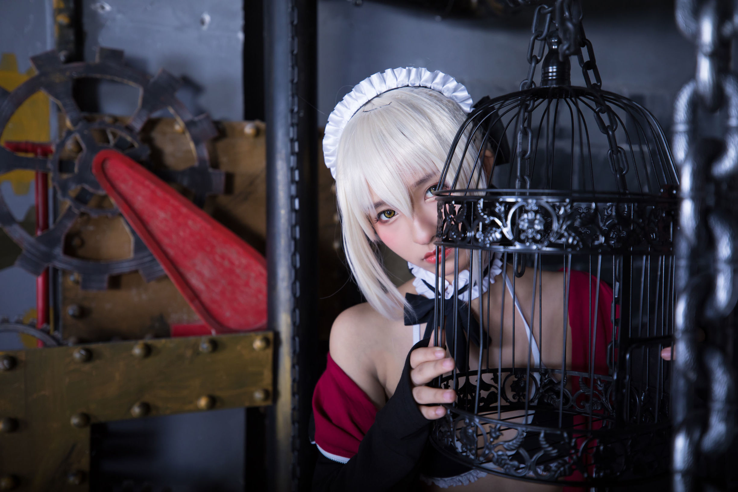  belle  COS] Kagurazaka Mafuyu Tuyệt đối phục tùng (Fate Grand Order)