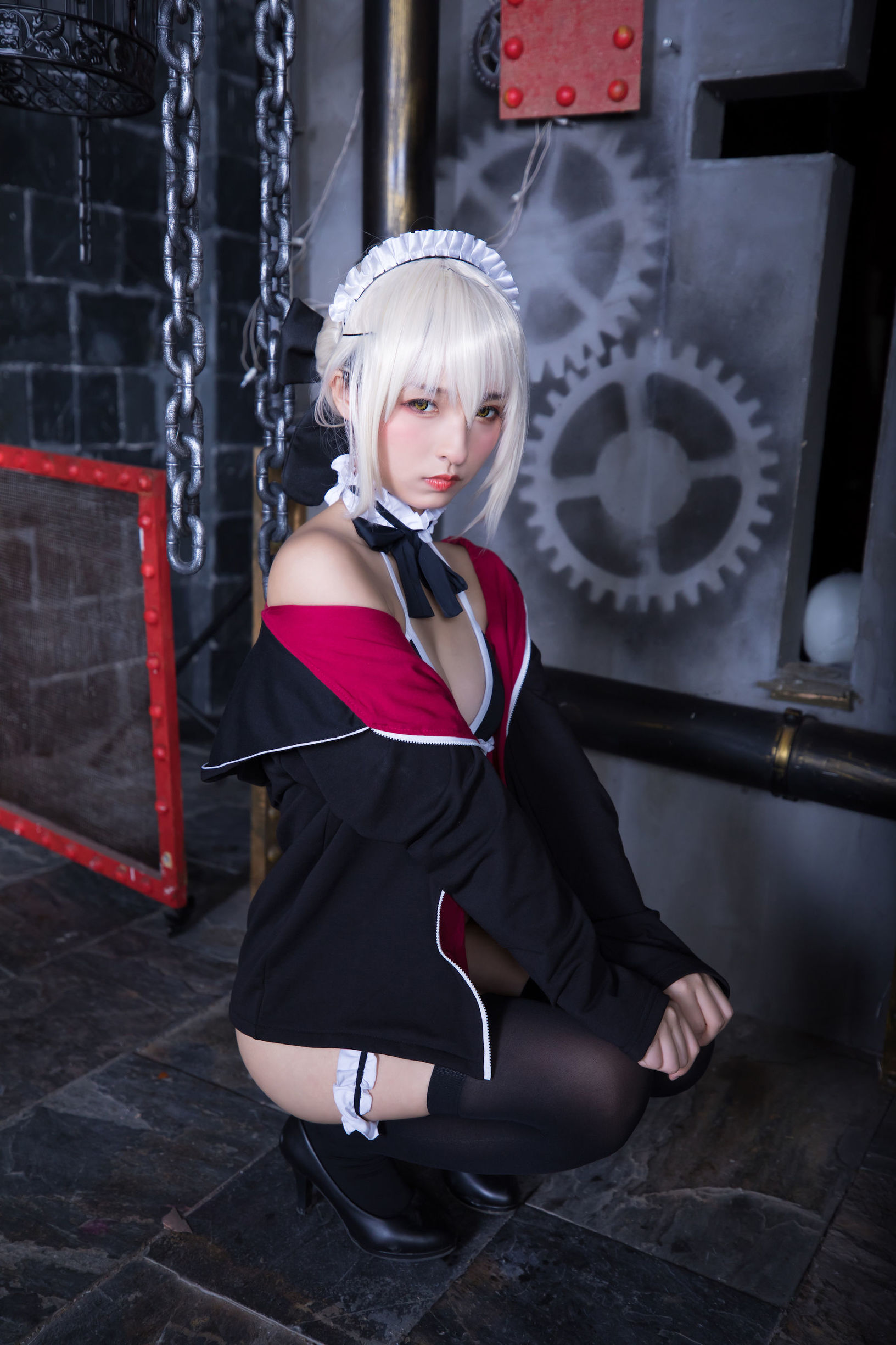  belle  COS] Kagurazaka Mafuyu Tuyệt đối phục tùng (Fate Grand Order)