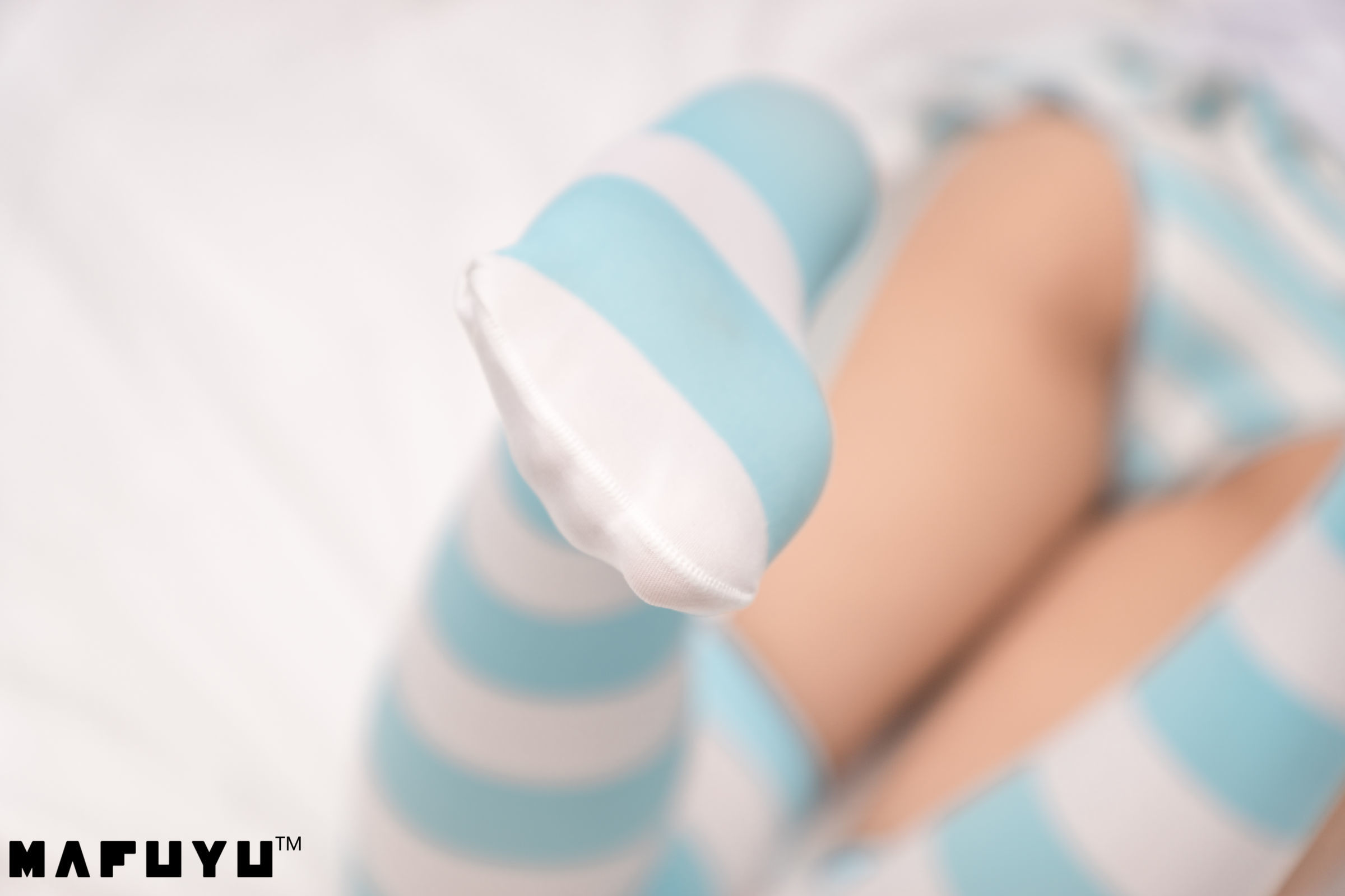 belle  Cosplay] Kagurazaka Mafuyu Bộ ảnh series sọc xanh trắng series photo set