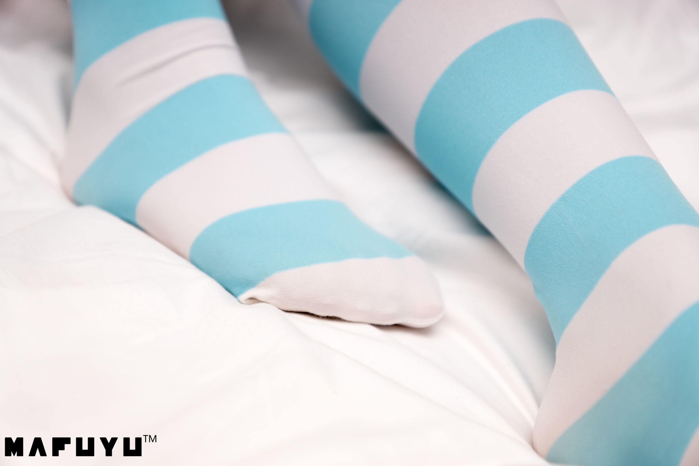 belle  Cosplay] Kagurazaka Mafuyu Bộ ảnh series sọc xanh trắng series photo set