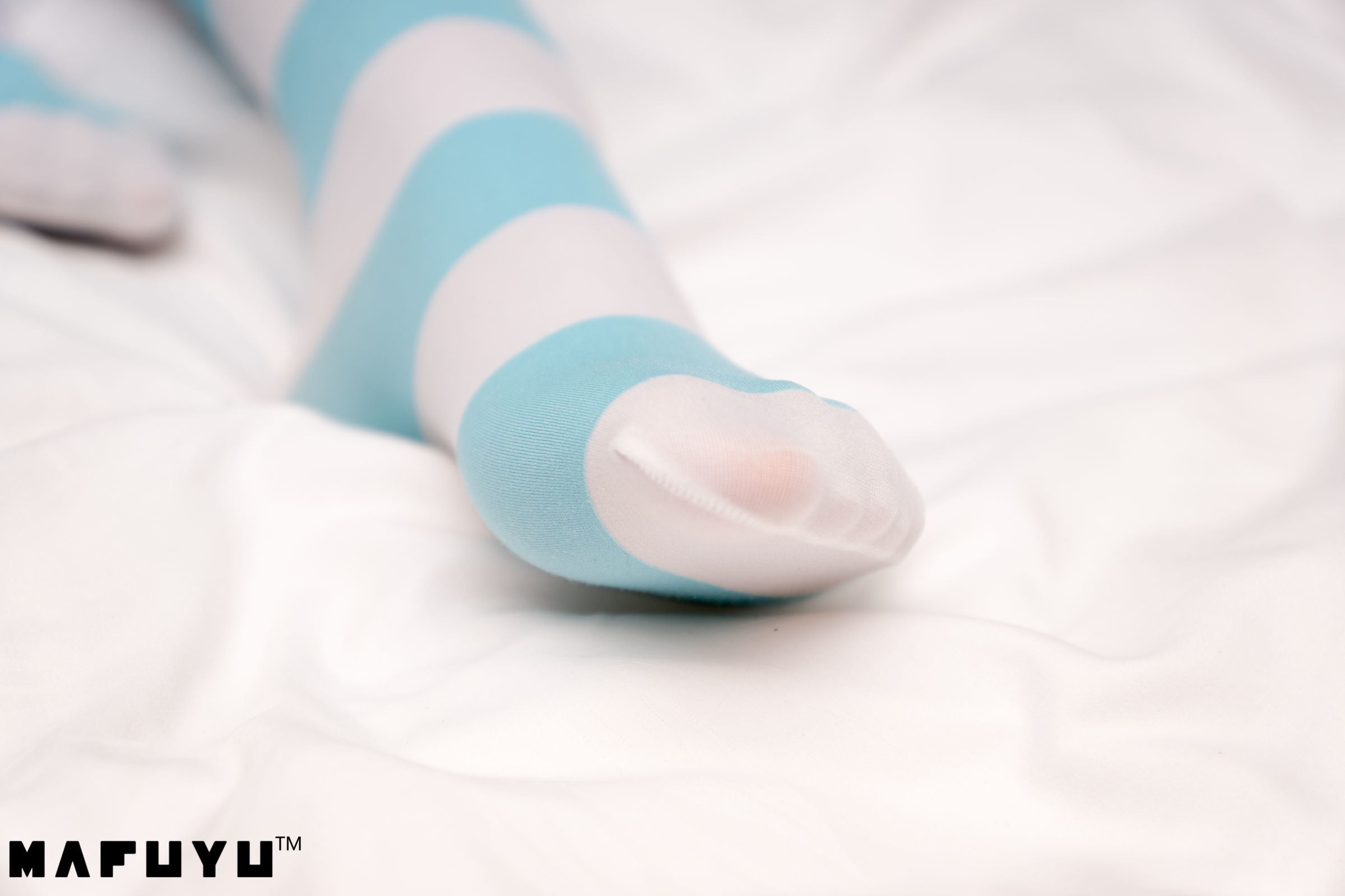  belle  Cosplay] Kagurazaka Mafuyu Bộ ảnh series sọc xanh trắng series photo set