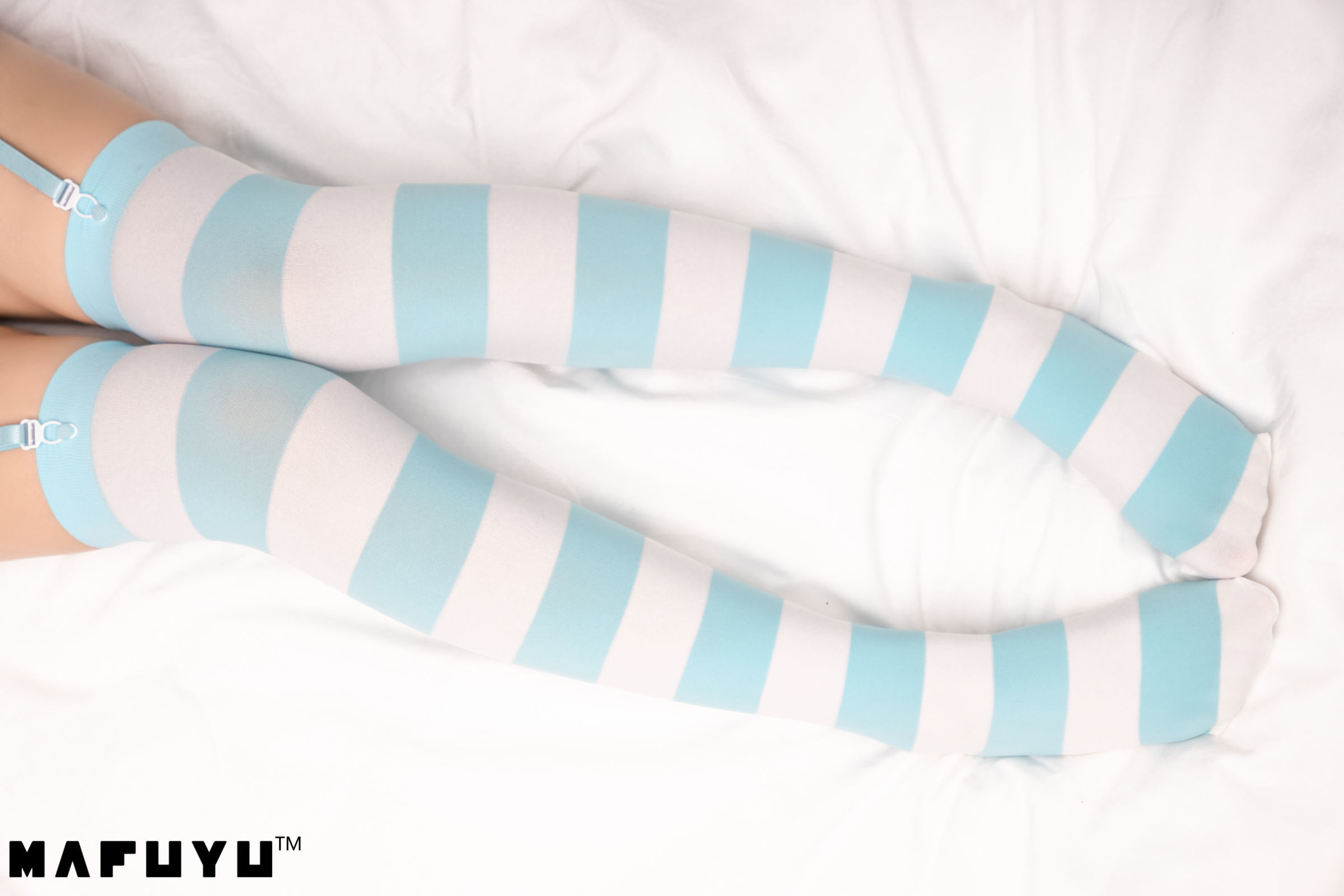  belle  Cosplay] Kagurazaka Mafuyu Bộ ảnh series sọc xanh trắng series photo set