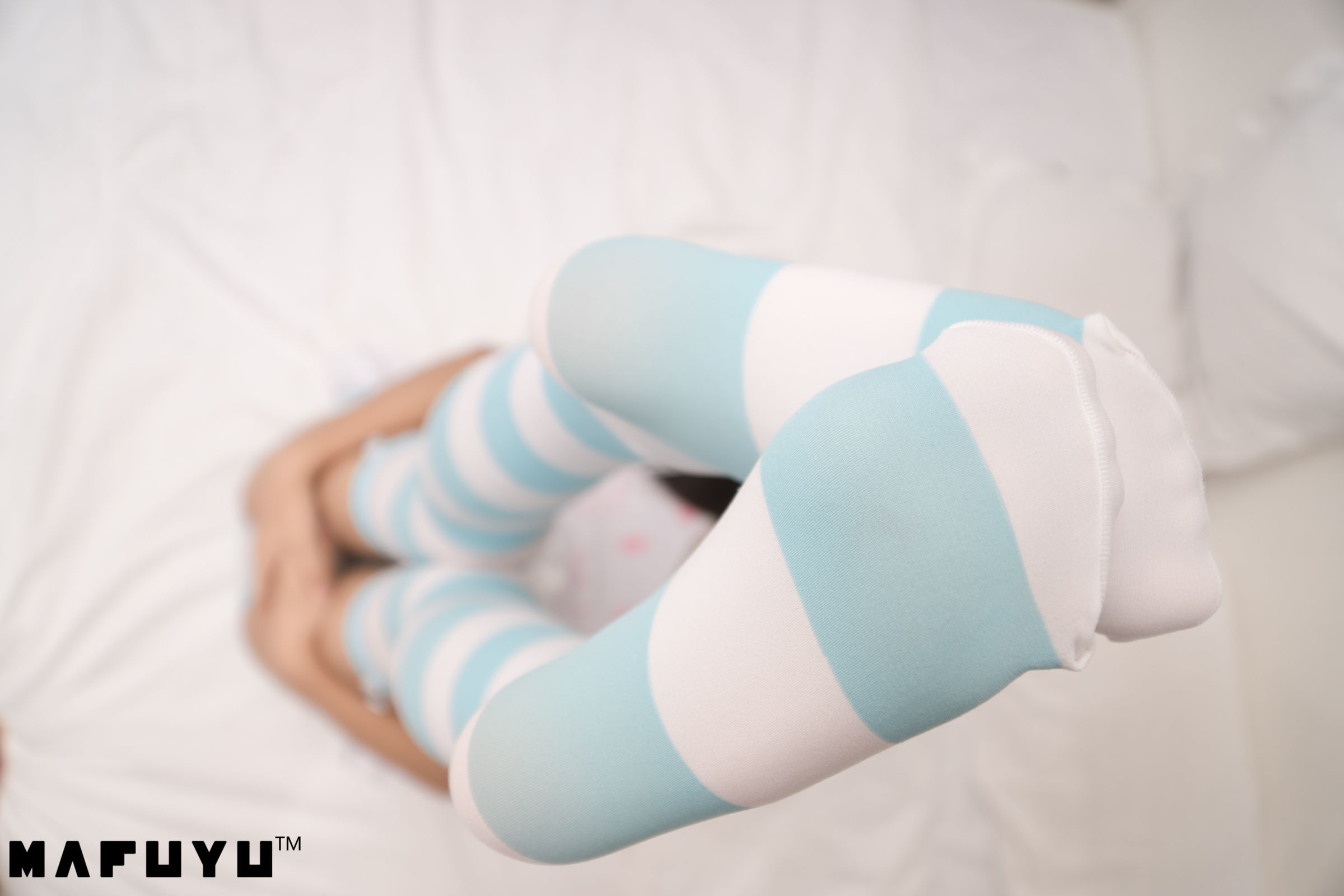  belle  Cosplay] Kagurazaka Mafuyu Bộ ảnh series sọc xanh trắng series photo set