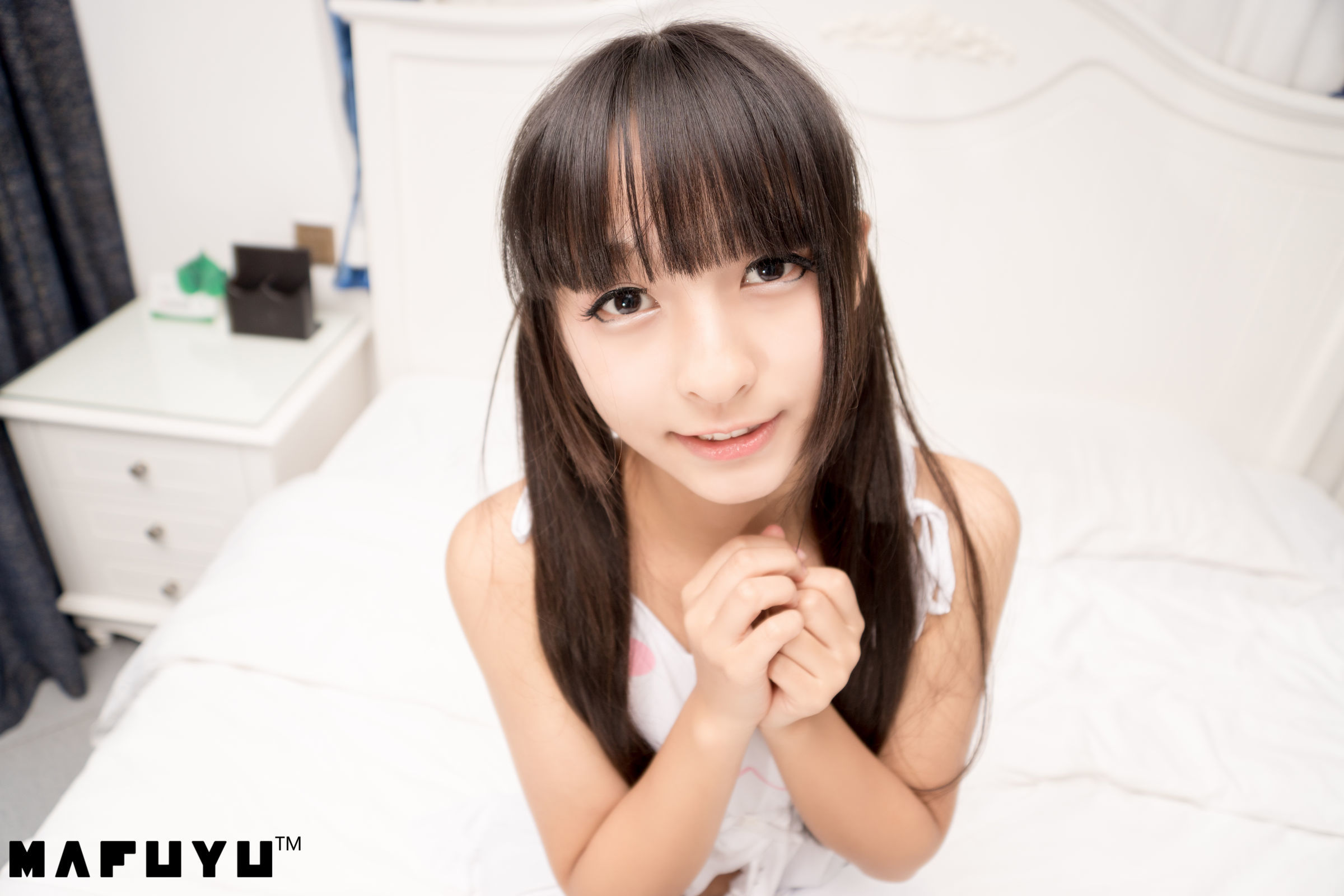  belle  Cosplay] Kagurazaka Mafuyu Bộ ảnh series sọc xanh trắng series photo set