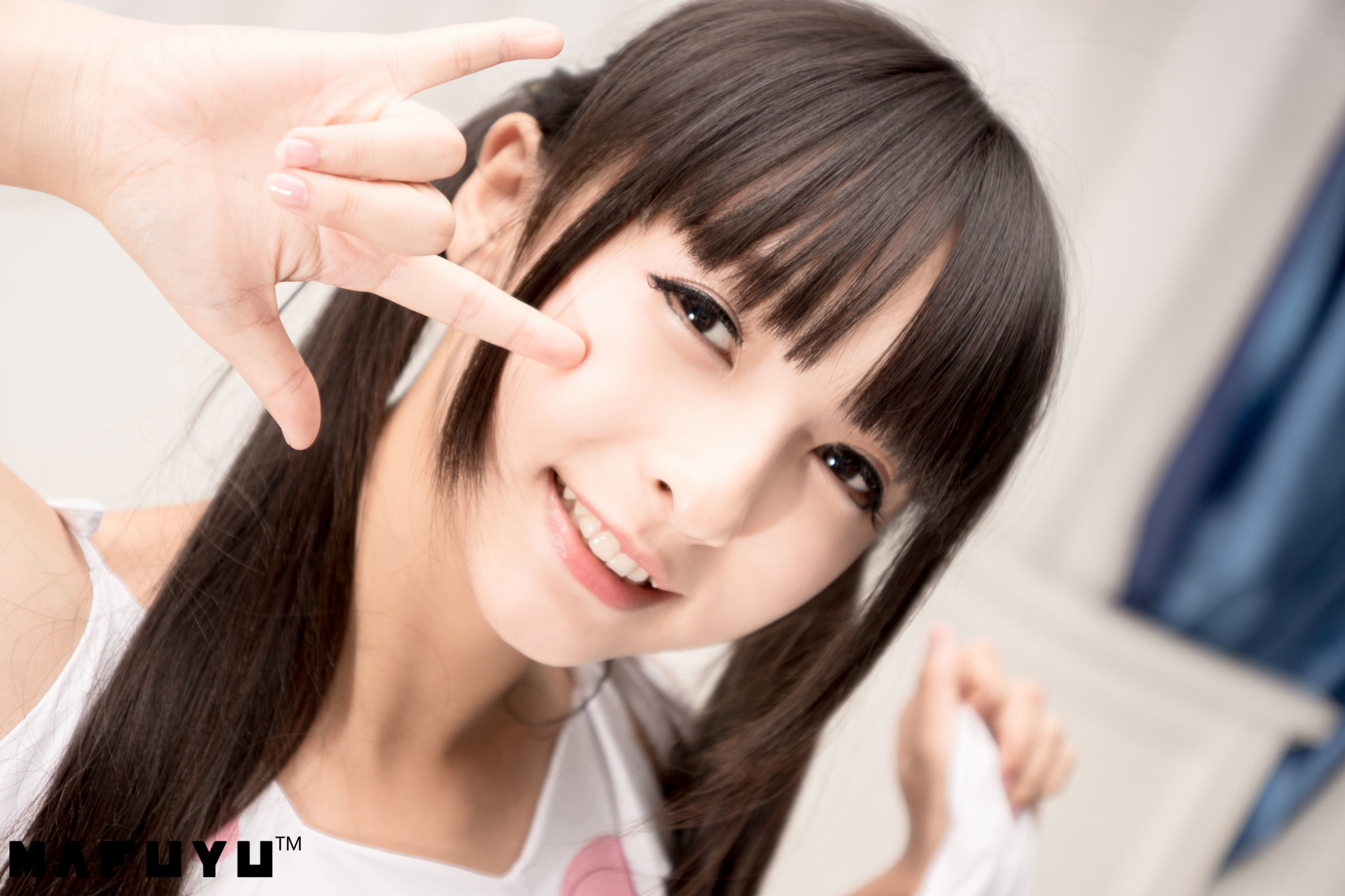  belle  Cosplay] Kagurazaka Mafuyu Bộ ảnh series sọc xanh trắng series photo set